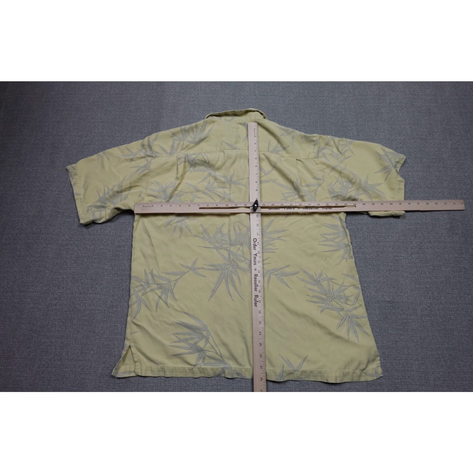 Tommy Bahama Tommy Bahama Shirt Mens Large Yellow Floral Button-Up Silk Casual Short Sleeve Size US L / EU 52-54 / 3 - 5 Thumbnail
