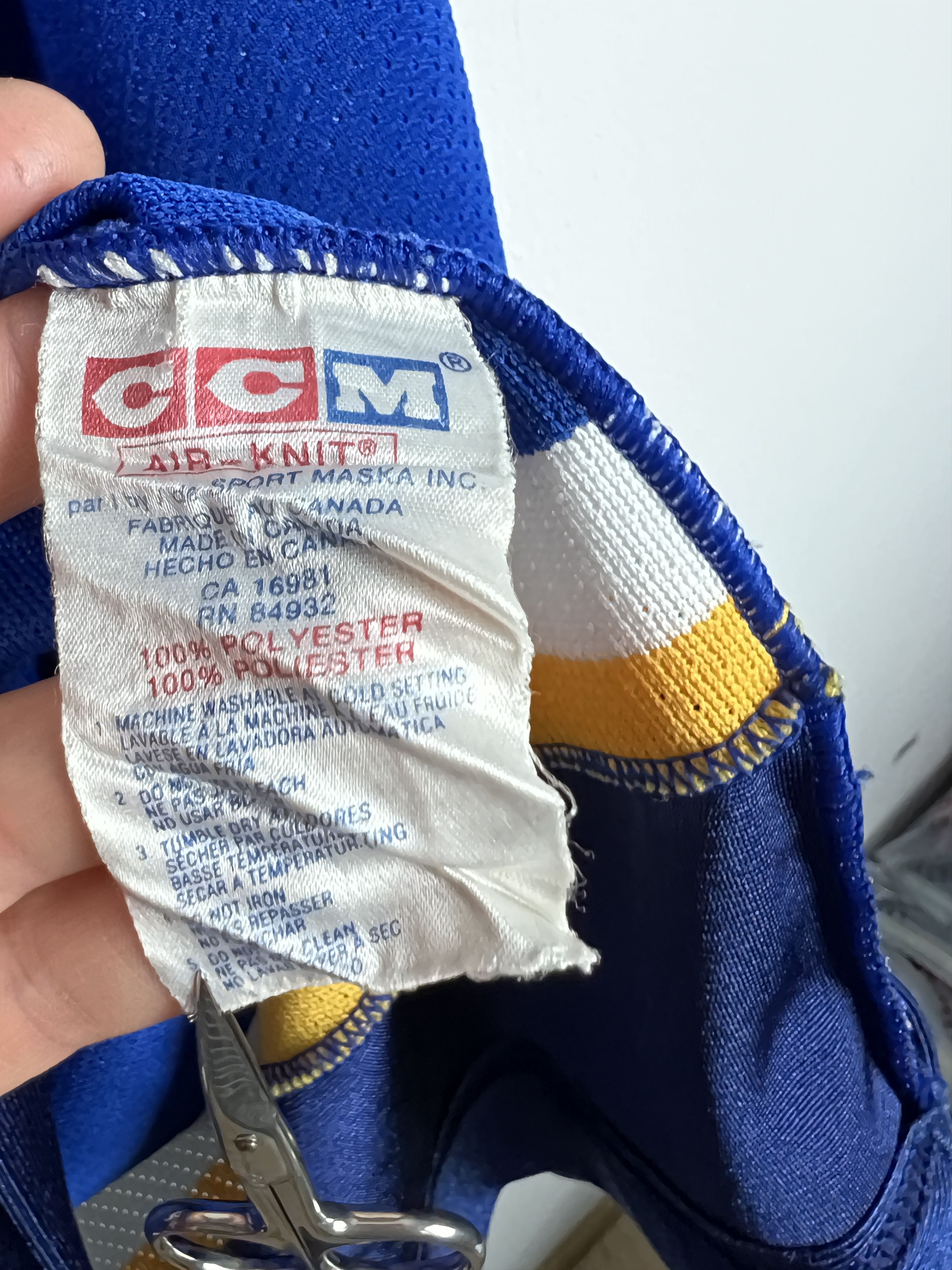 Ccm Vintage St. Louis Blues Ice Hockey Jersey NHL Trikot Rare Size US XL / EU 56 / 4 - 8 Thumbnail