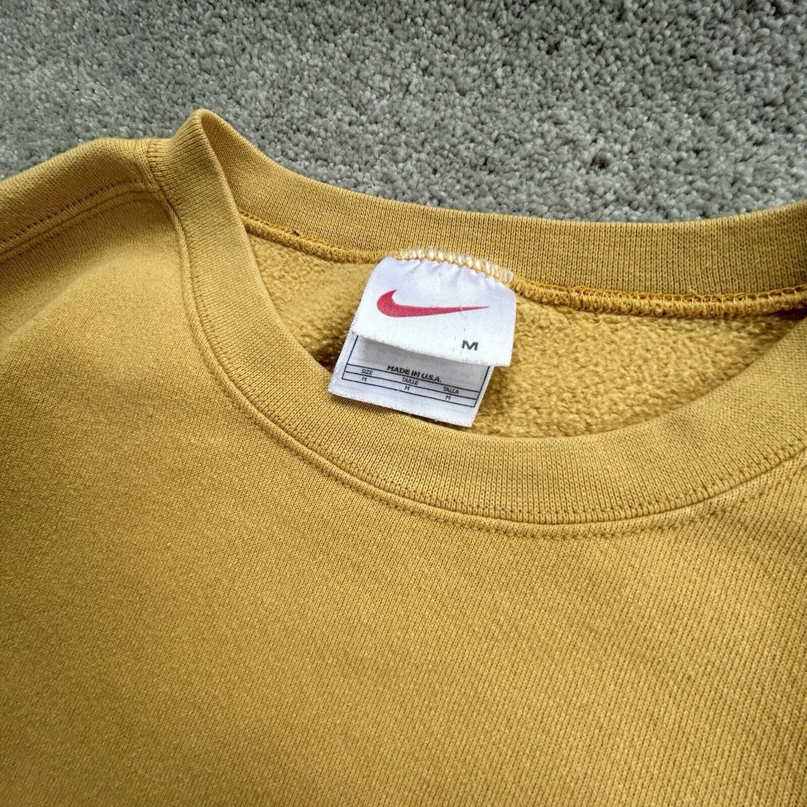 Nike Vintage 90s Nike Sweatshirt Faded Mango Green Made In USA Size US M / EU 48-50 / 2 - 4 Thumbnail