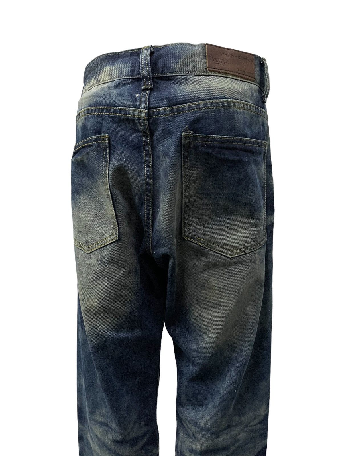 GOSTAR DE FUGA × Hysteric Glamour × Japanese Brand Martin Kustom Enzyme Mud Wash Distressed Jeans Size US 34 / EU 50 - 7 Thumbnail