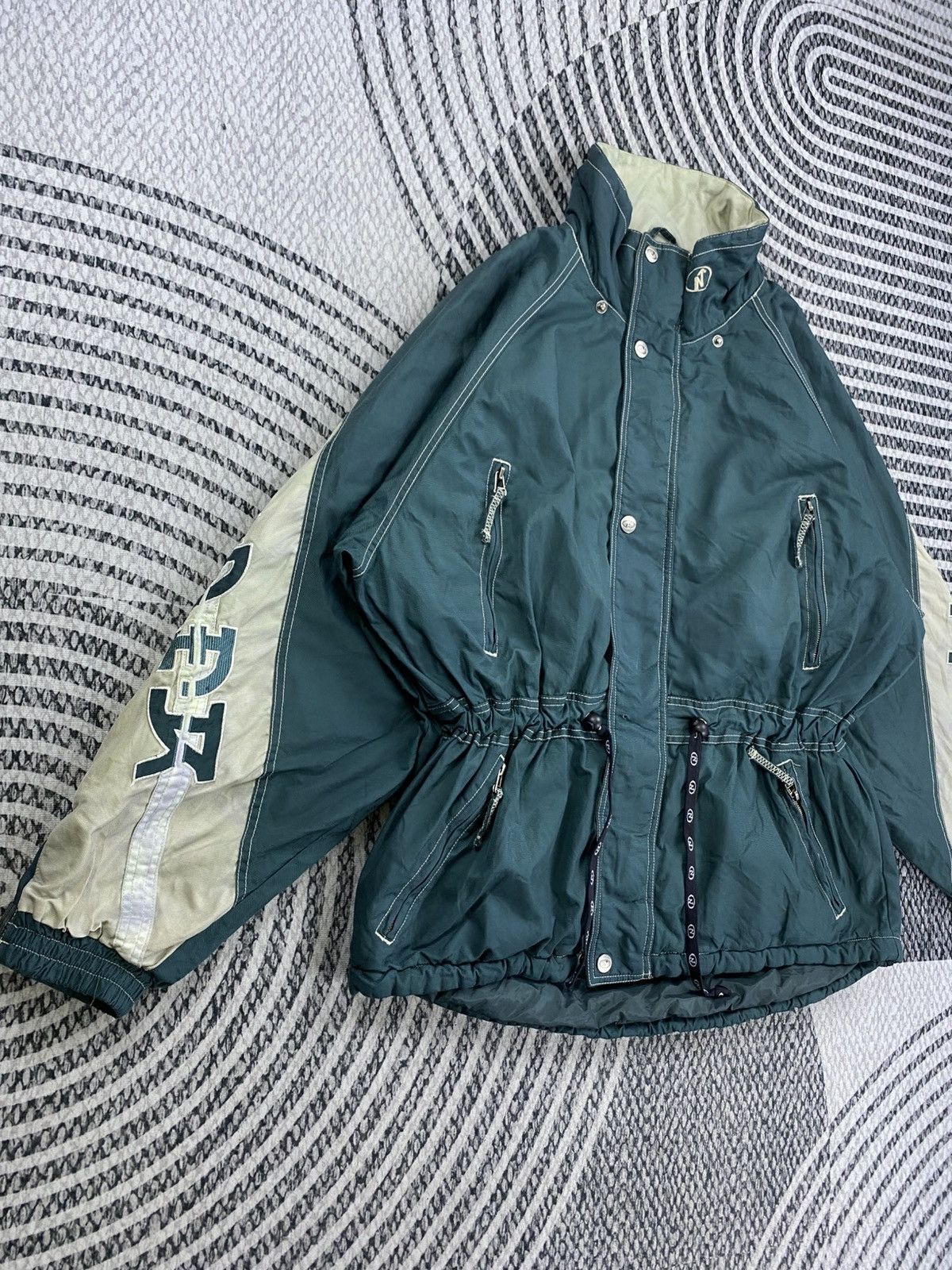 Japanese Brand Vintage Nordica Dark Green Skiwear Jacket Size US XL / EU 56 / 4 - 4 Thumbnail