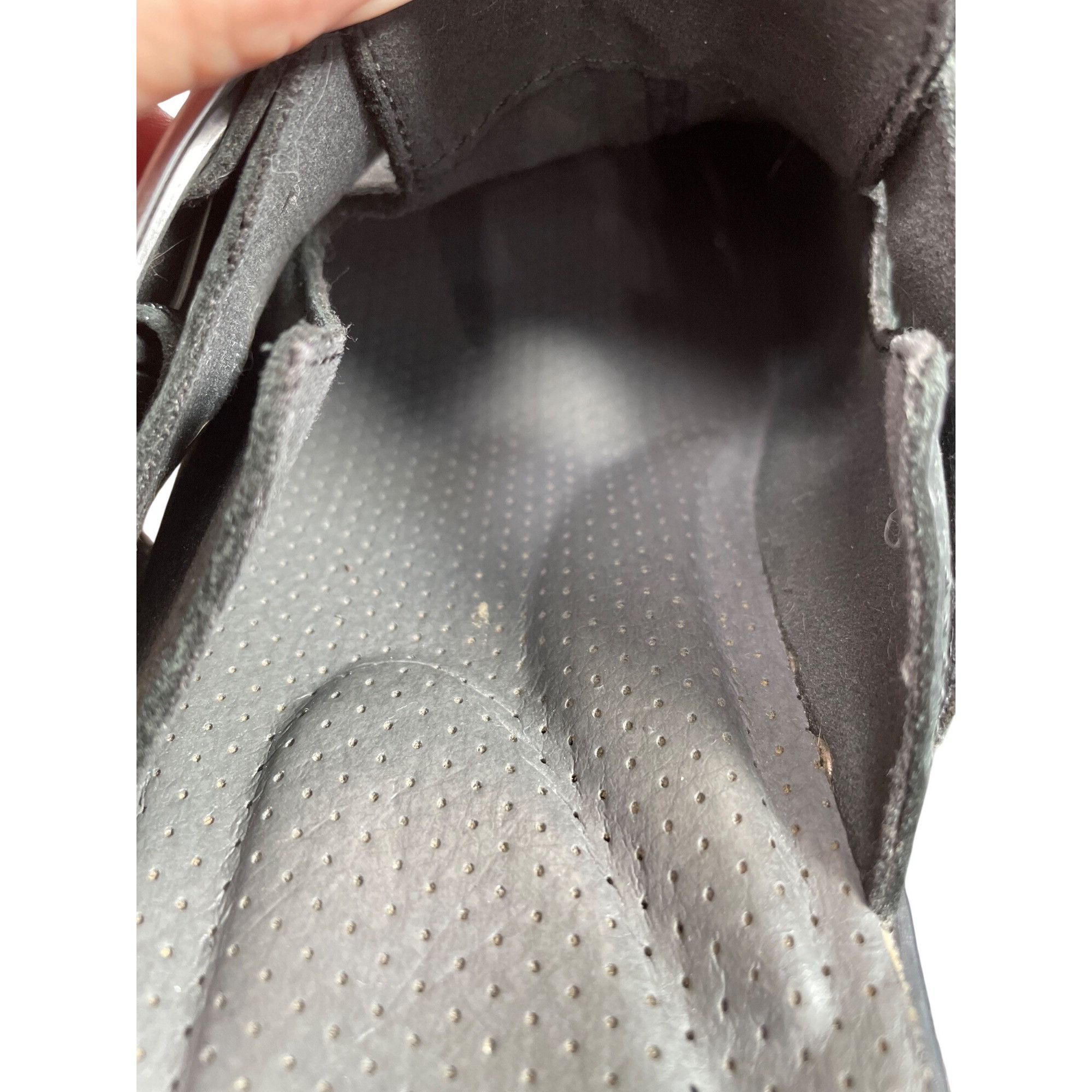 Crocs Crocs womans black leather slip on clogs mules Sz 9 SKU 9725 Size US 9 / IT 39 - 7 Thumbnail
