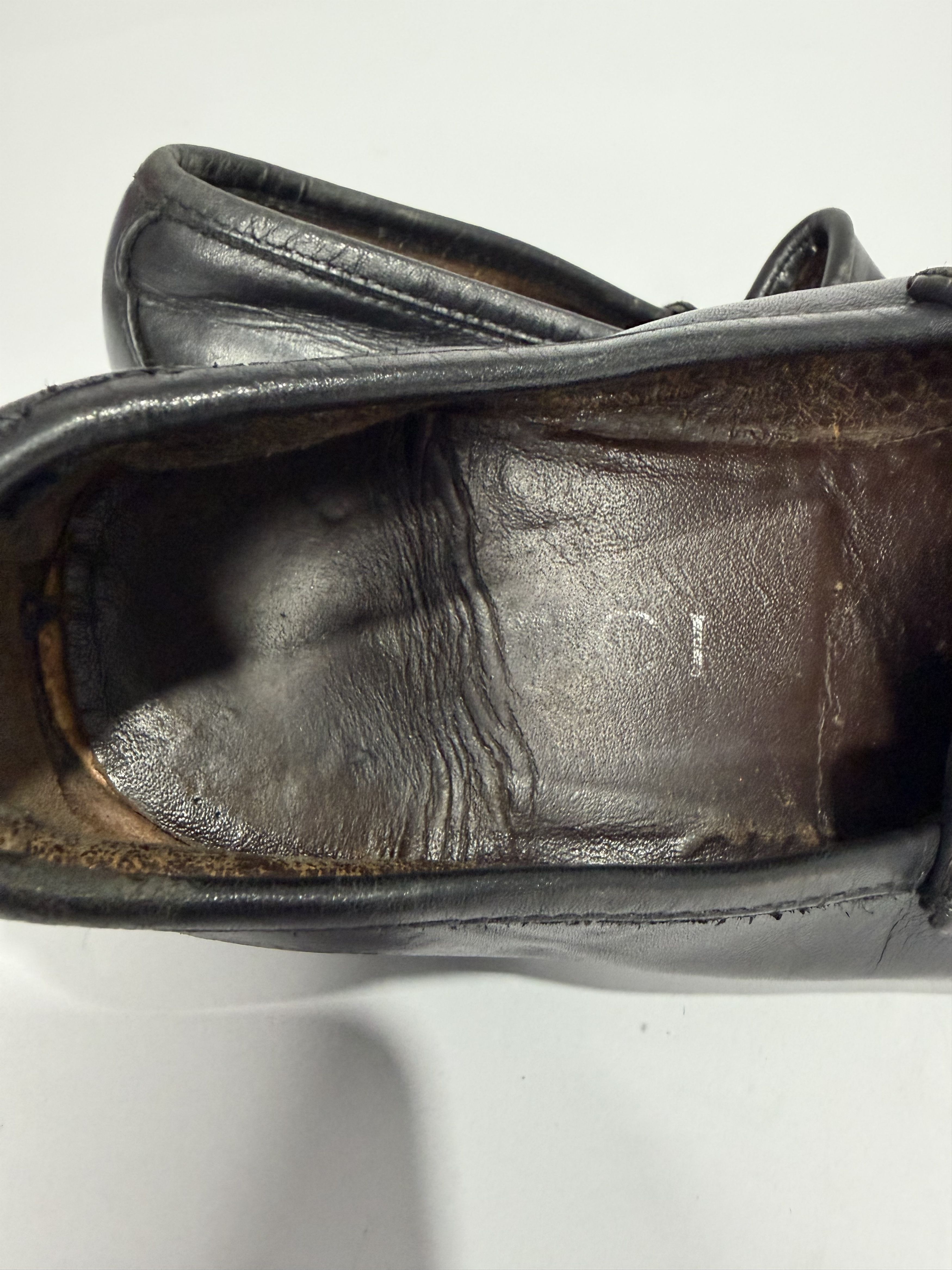 Gucci Gucci Black Leather Horsebit Loafers Size US 8 / EU 41 - 6 Thumbnail