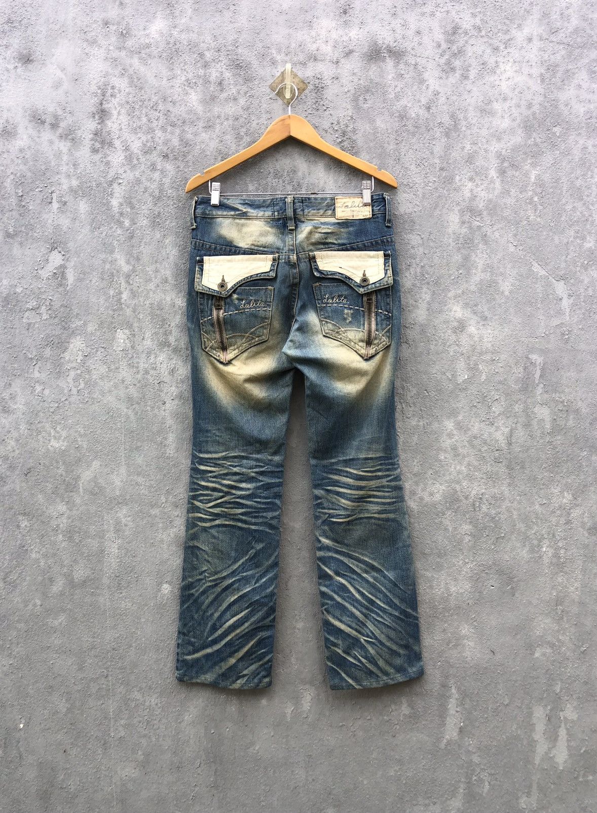 If Six Was Nine Lolita Flared Jeans Size US 31 - 3 Thumbnail