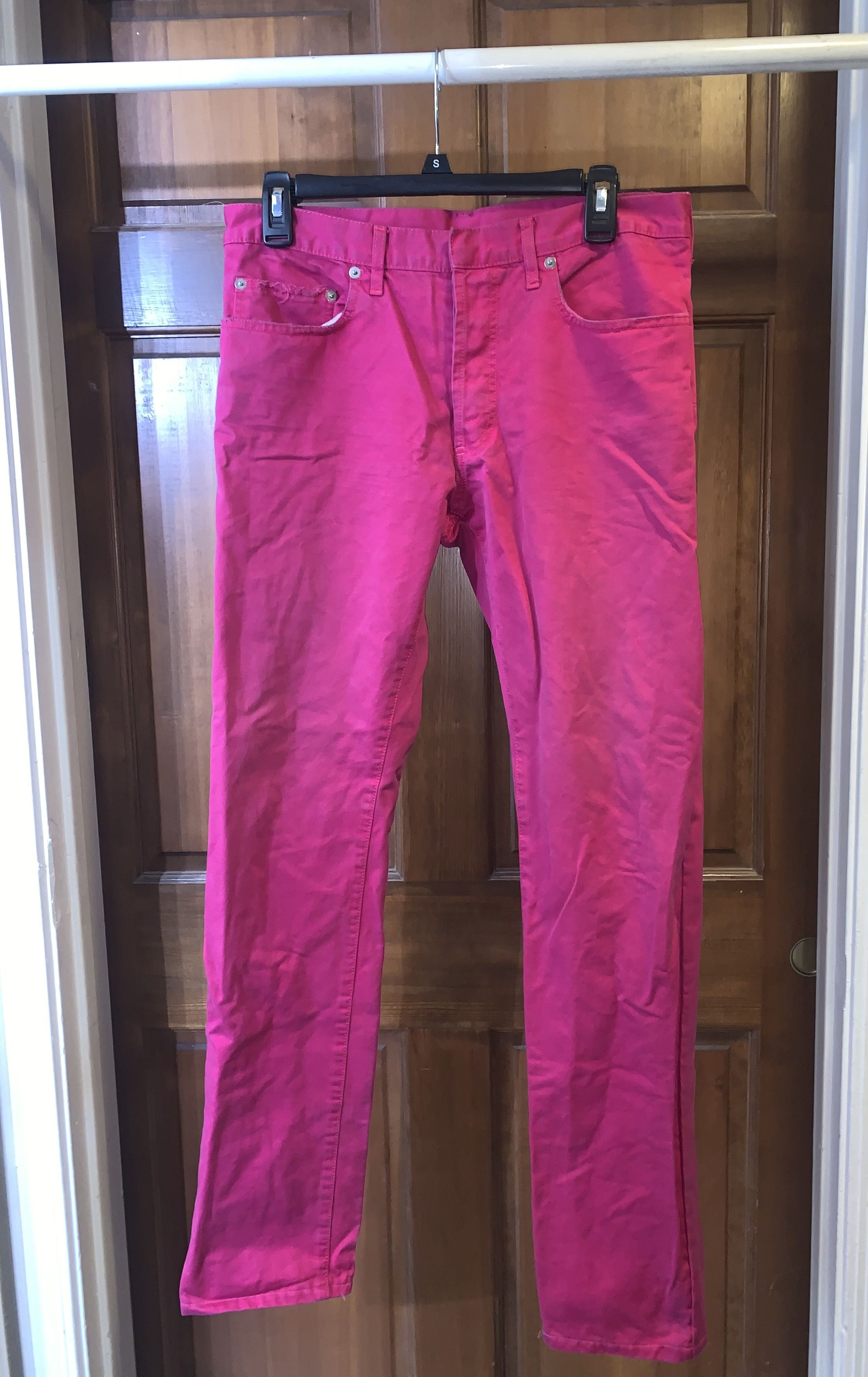 Dior SS05 Dior Homme Fuchsia Jeans Size US 33 - 1 Thumbnail