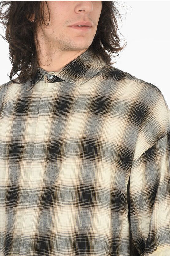 Palm Angels o1y0325 Logo Checked Shirt in Multicolor Size US M / EU 48-50 / 2 - 2 Thumbnail