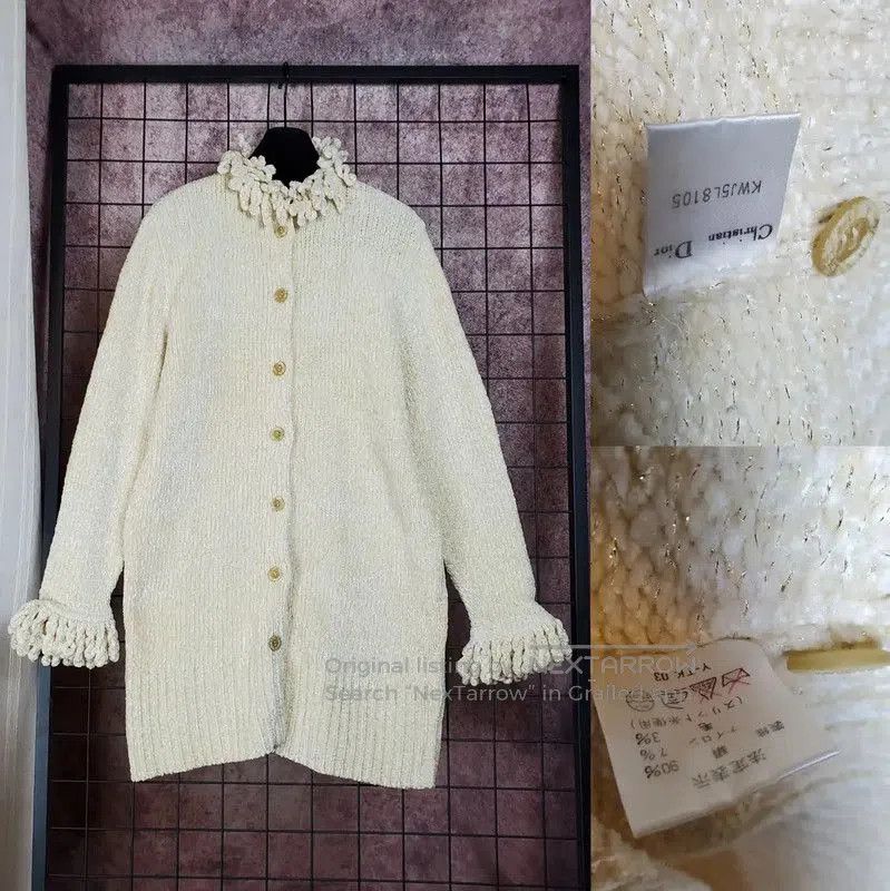 Dior Dior Beige Long Sleeve Cardigan for Women . Size M / US 6-8 / IT 42-44 - 2 Thumbnail