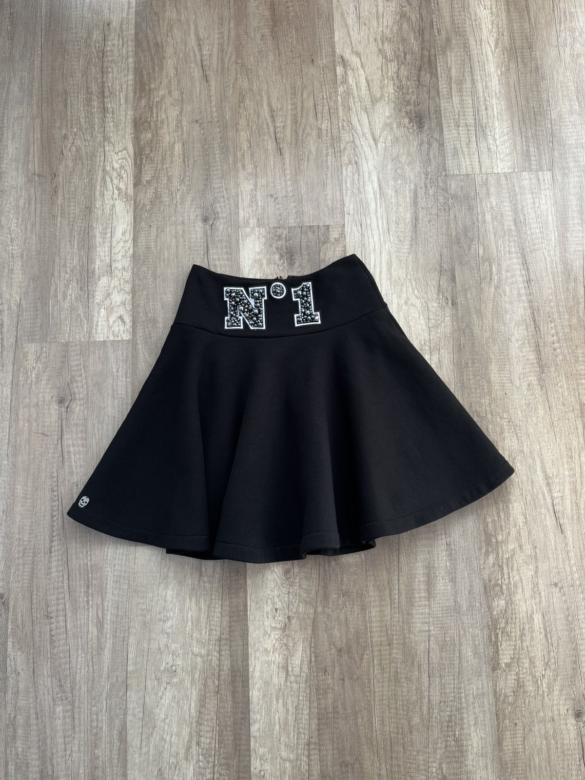 Philipp Plein Philipp Plein Couture Skirt “No.1” Embellished – XS Size 25" / US 0 / IT 36 - 1 Thumbnail