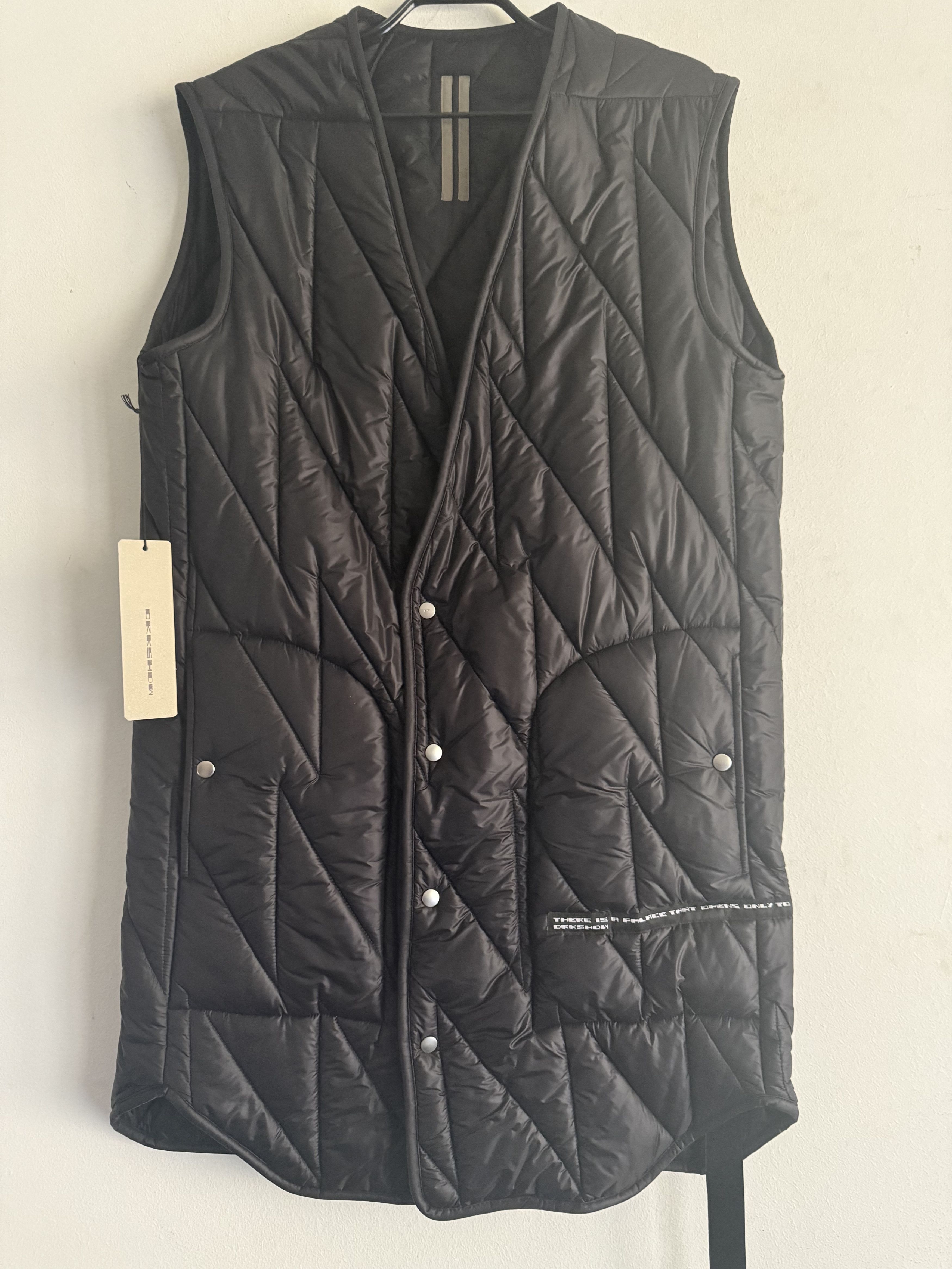 Rick Owens Drkshdw Rick Owens Quilted Puffer Vest Size US S / EU 44-46 / 1 - 4 Thumbnail
