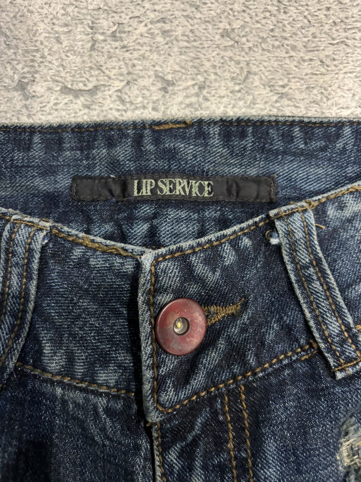 Lip Service 2000s IfSixWasNine Lgb Lip Service Vkei Distressed Denim Size 27" / US 4 / IT 40 - 11 Thumbnail