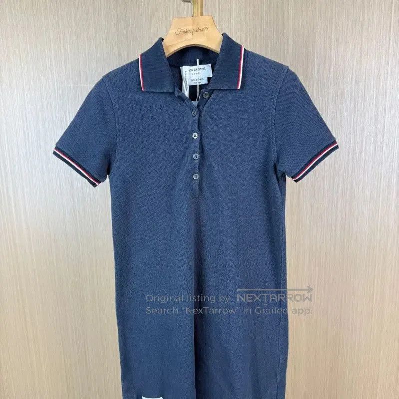 Thom Browne Thom Browne Navy Cotton Women's Dress . Size M / US 6-8 / IT 42-44 - 1 Thumbnail