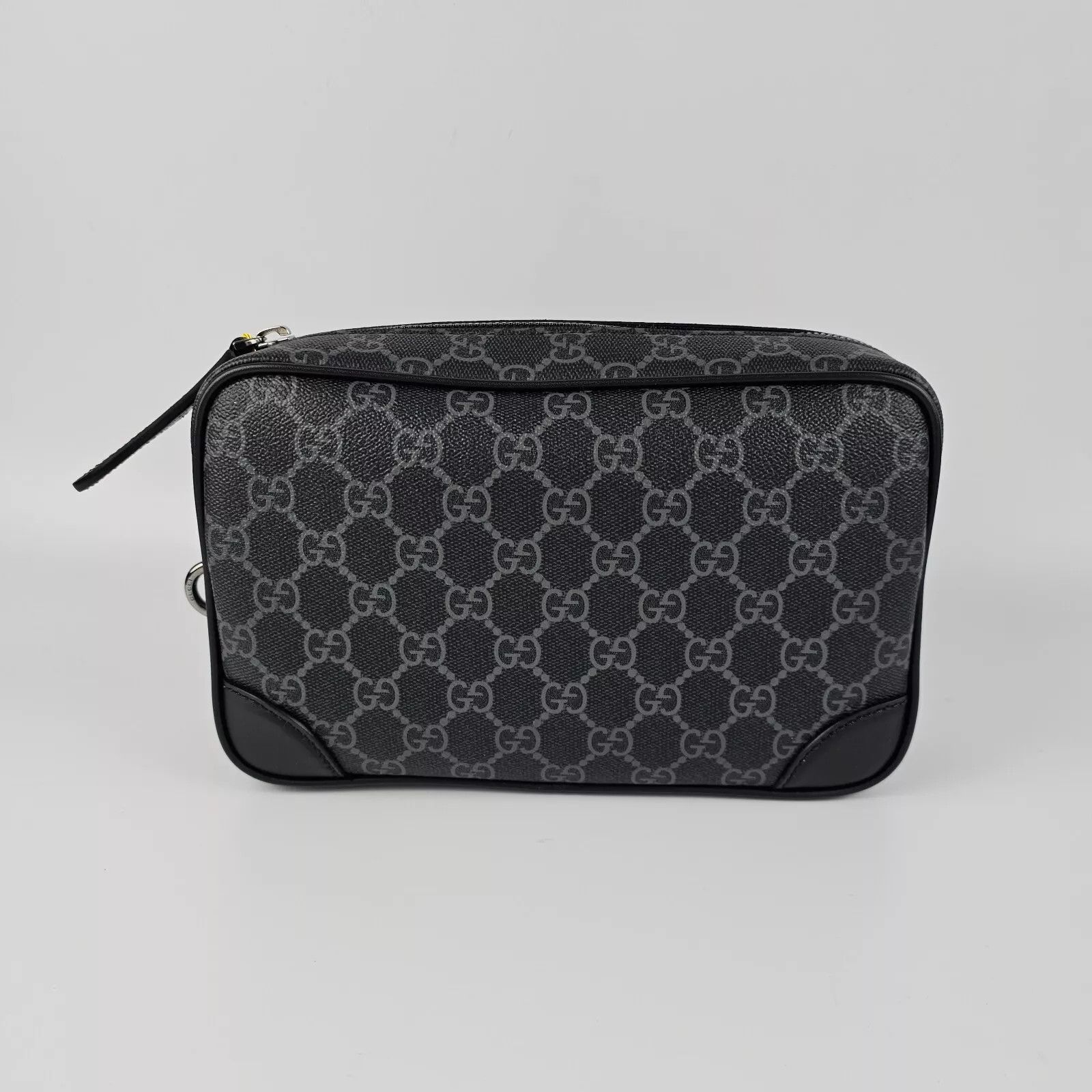 Gucci GUCCI GG Emblem Small Black Fabric Toiletry Case Size ONE SIZE - 5 Thumbnail