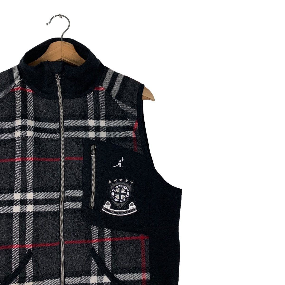 Kangol KANGOL Tartan Wool Vest #0655-C30 Size US L / EU 52-54 / 3 - 5 Thumbnail