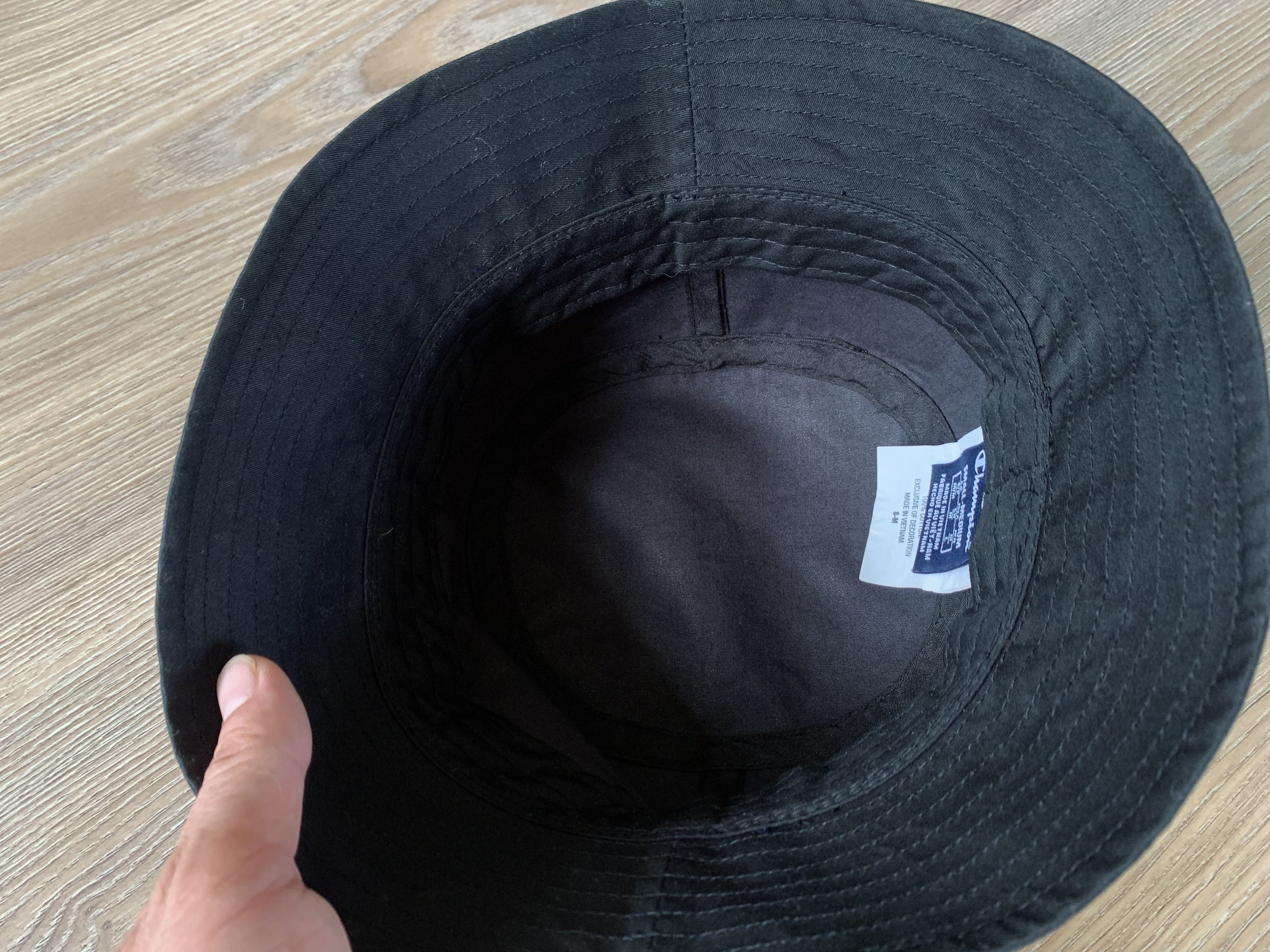 Champion Champion Black Cotton Panama Hat Size 32 - 4 Thumbnail