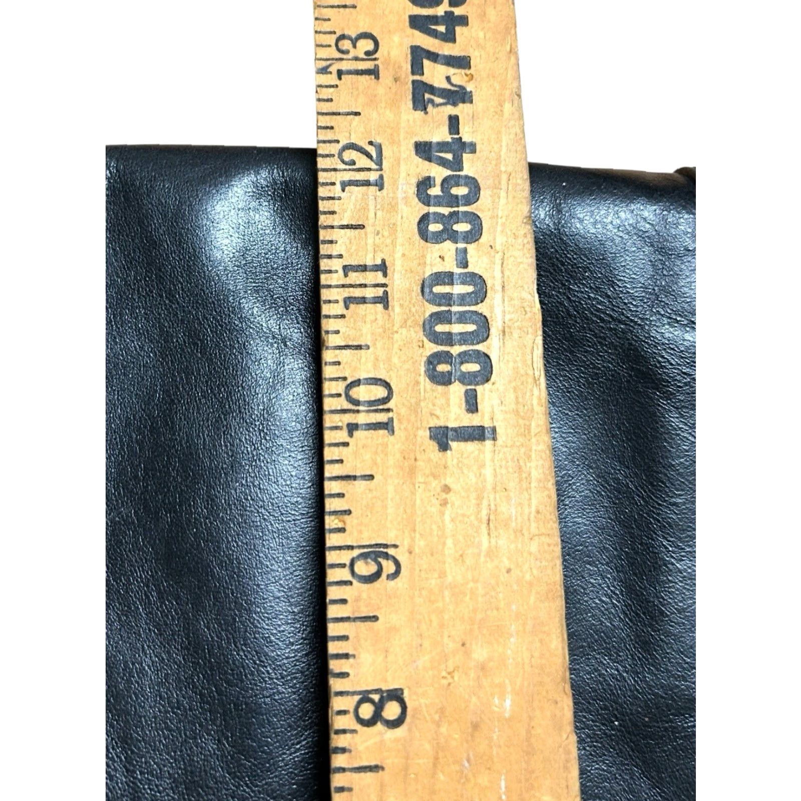 Fossil FOSSIL Black Leather Crossbody Messenger Laptop Bag Crossbody School Size ONE SIZE - 6 Thumbnail