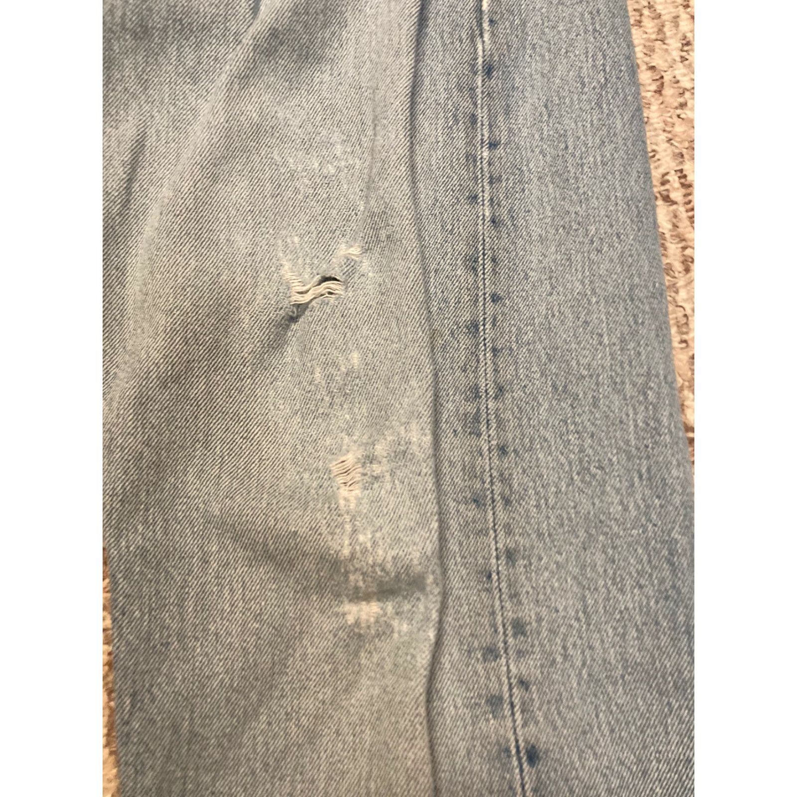 Levi's VINTAGE Levi's 501 XX Jeans Men Denim Distressed Distressed USA Button Fly 34x32 Blue 34 Regular Straight 32in Inseam Size US 34 / EU 50 - 2 Thumbnail