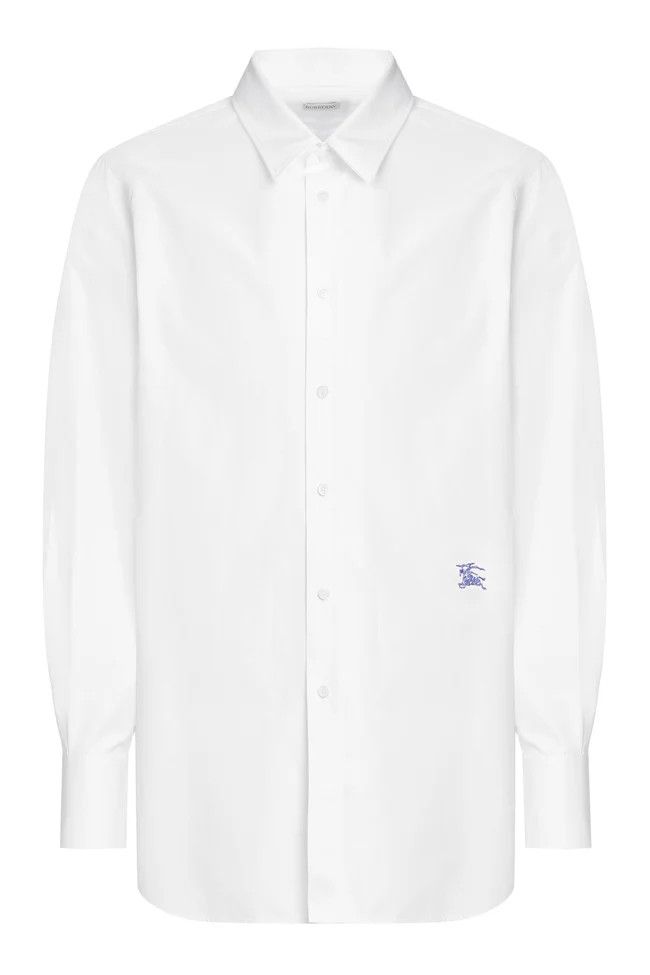Burberry o1y0426 Solid Color Shirt in White Size US M / EU 48-50 / 2 - 1 Thumbnail