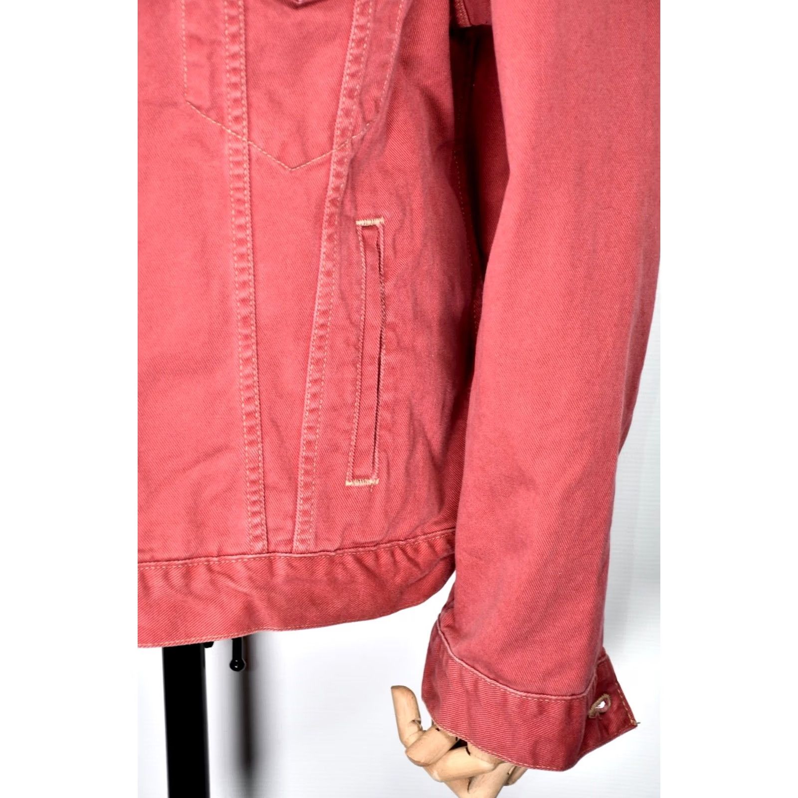 Levi's Levi's 70503-7783 Denim Jacket Black 2XL Trucker Vintage 90s Men Jacket US-Imported Croatia Burgundy Red - 6 Pockets Size US XXL / EU 58 / 5 - 5 Thumbnail