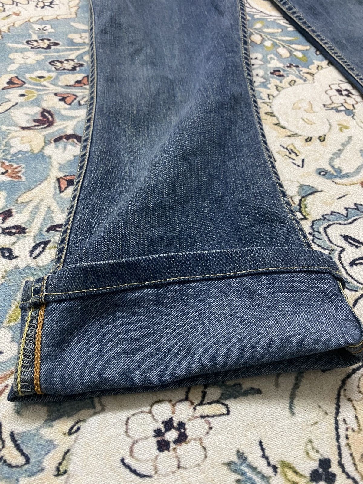 Vintage 🔥 Flared Jeans X Happy Face Size 30" / US 8 / IT 44 - 3 Thumbnail