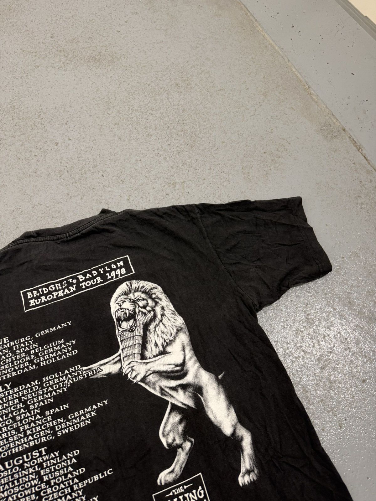 Band Tees Vintage 1998 The Rolling Stones Briges To Babylon Tour Tee Size US L / EU 52-54 / 3 - 13 Thumbnail