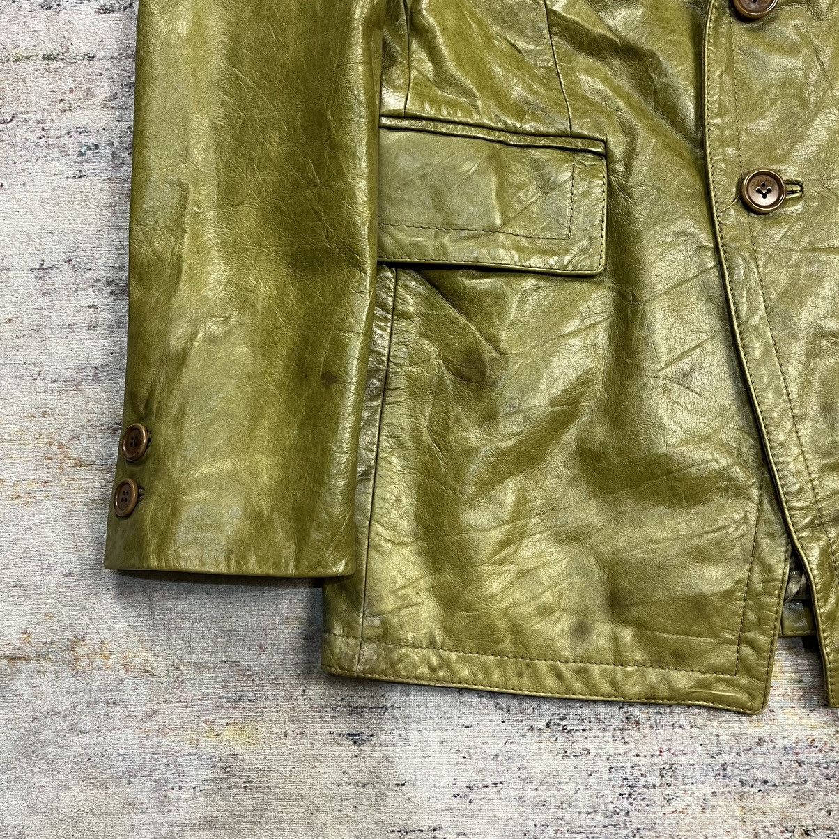 Dirk Bikkembergs × Vintage Vintage Dirk Bikkembergs Blazer leather Size US M / EU 48-50 / 2 - 11 Thumbnail