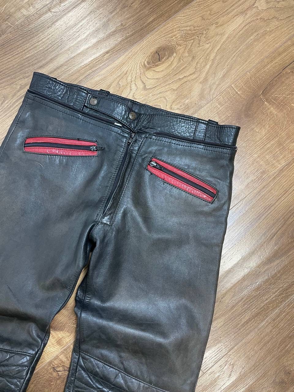 Genuine Leather × Vintage Vintage 90’s Y2K Style Racing Moto Bike Leather Pants Size US 34 / EU 50 - 7 Thumbnail