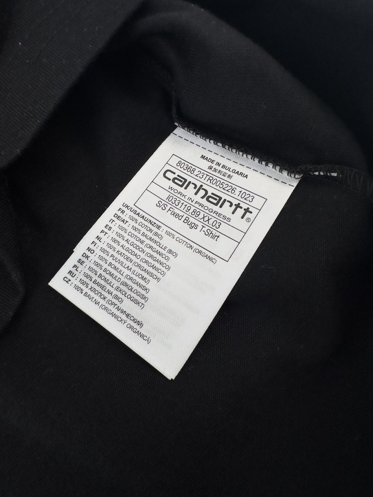 Carhartt Wip Carhartt WIP Fixed Bugs S/S T-shirt Black, Size M Size US M / EU 48-50 / 2 - 4 Thumbnail