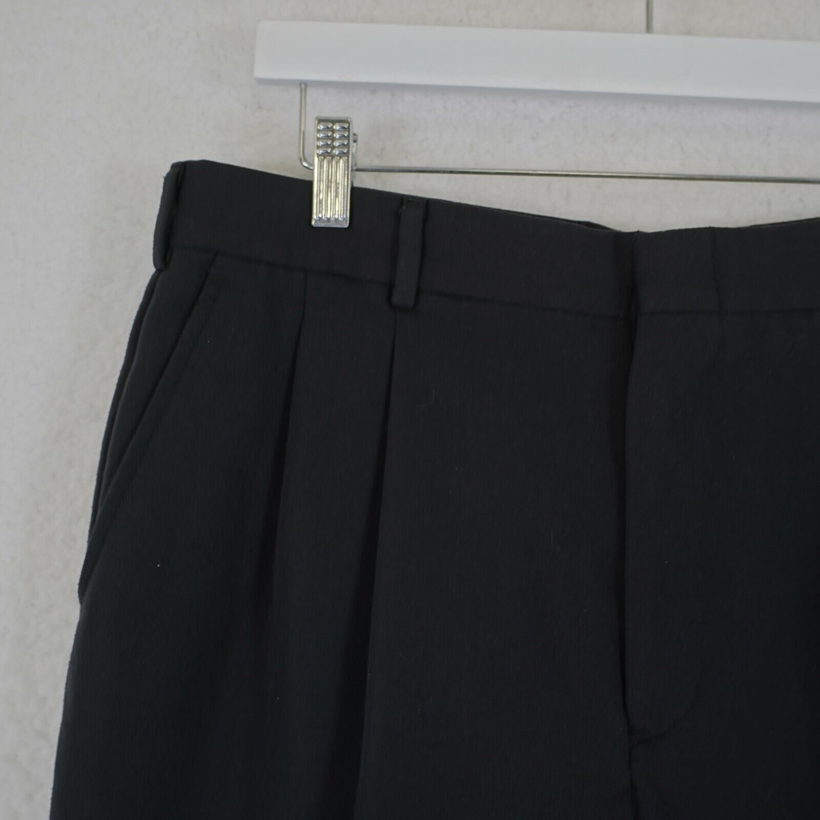Yves Saint Laurent Yves Saint Laurent Pour Homme Black Polyester Dress Pants 35 Size 34R - 3 Thumbnail