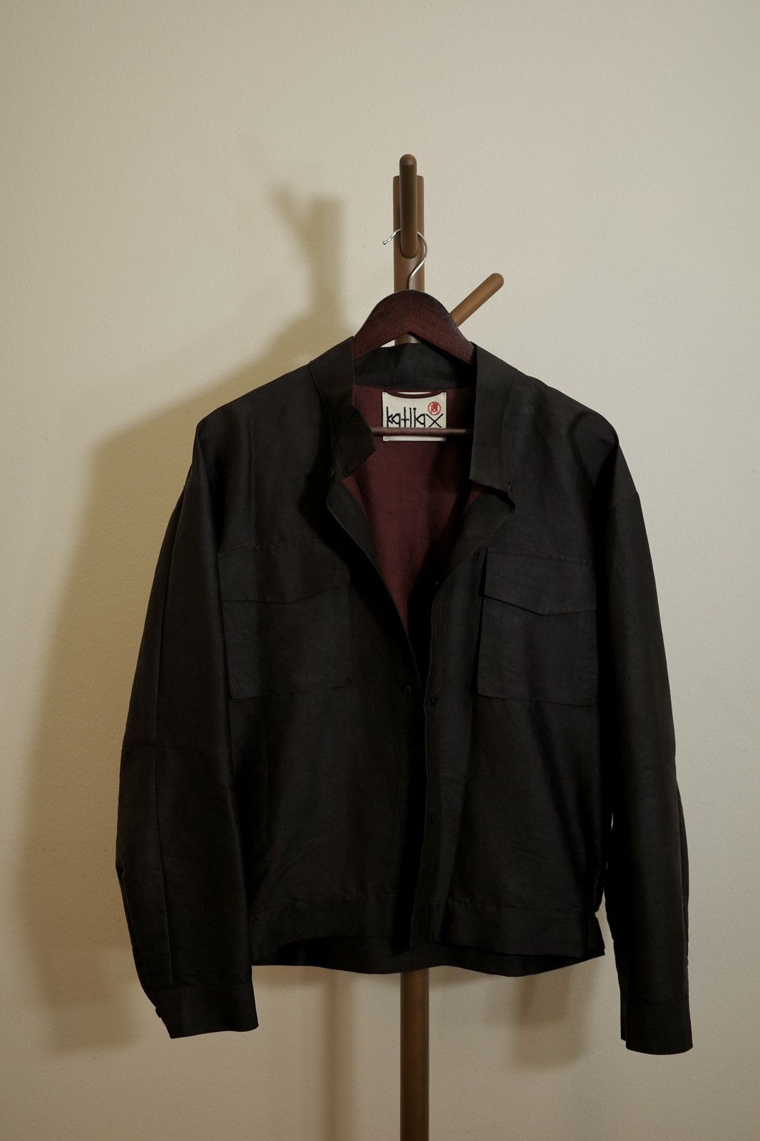 Designer Katliax mulberry silk bomber jacket Size US L / EU 52-54 / 3 - 2 Thumbnail