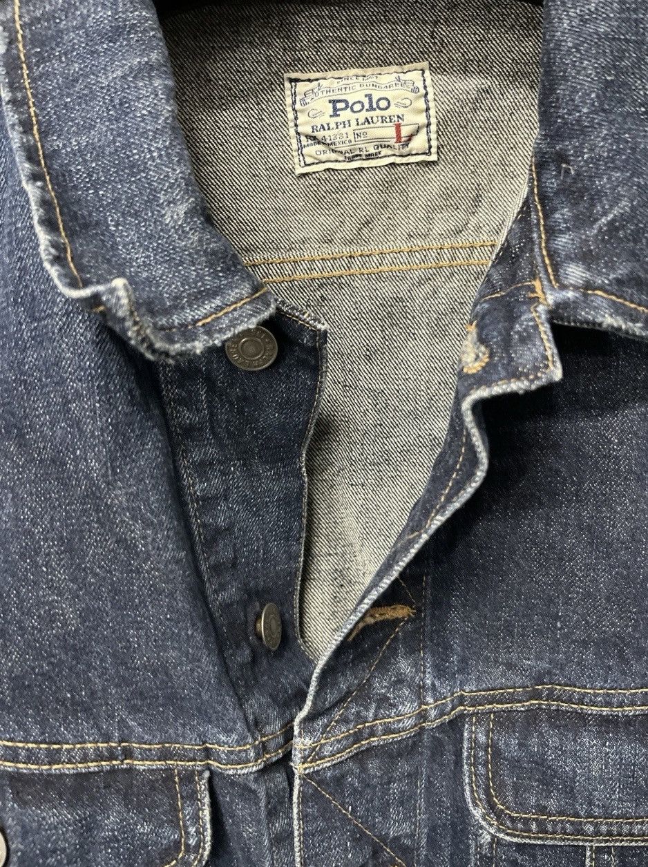 Polo Ralph Lauren Polo Ralph Lauren Authentic Dungarees Denim Jacket Blue Size US L / EU 52-54 / 3 - 3 Thumbnail