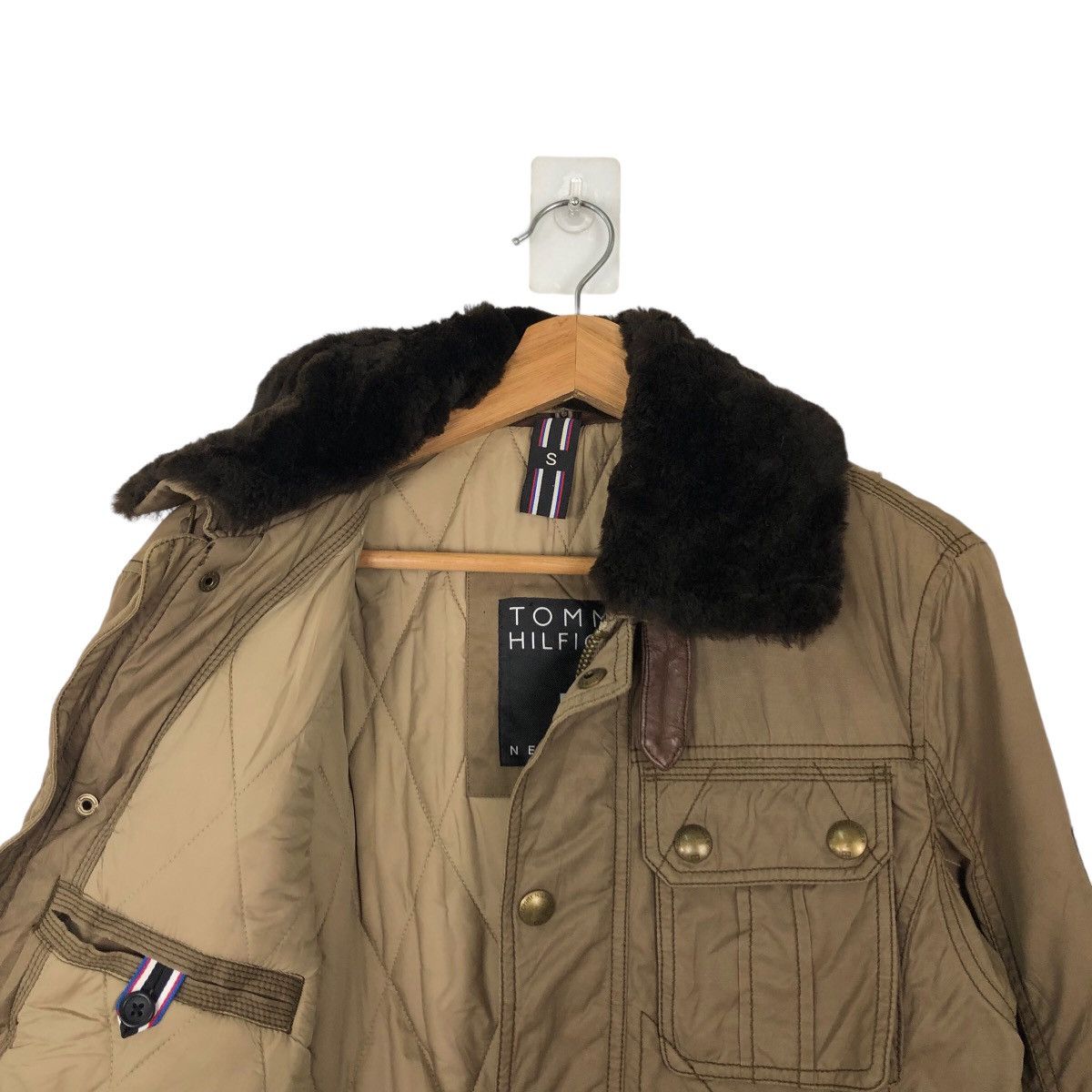 Japanese Brand 🔥CHORE BIKER JACKET PARACHUTE STYLE TOMMY HILFIGER Size US S / EU 44-46 / 1 - 8 Thumbnail