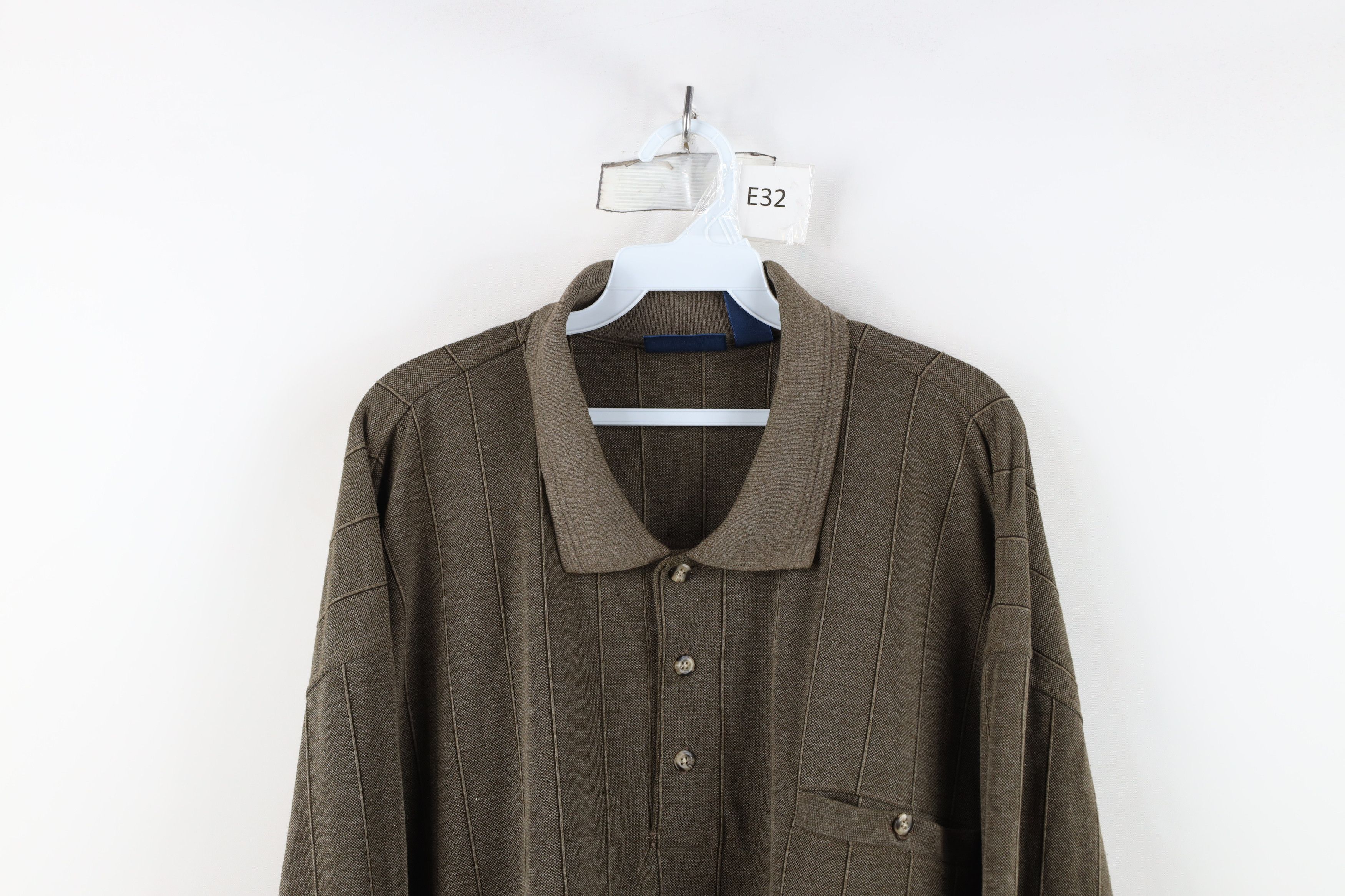 Vintage Vintage 90s Streetwear Knit Collared Pullover Polo Shirt Size US XXL / EU 58 / 5 - 2 Thumbnail