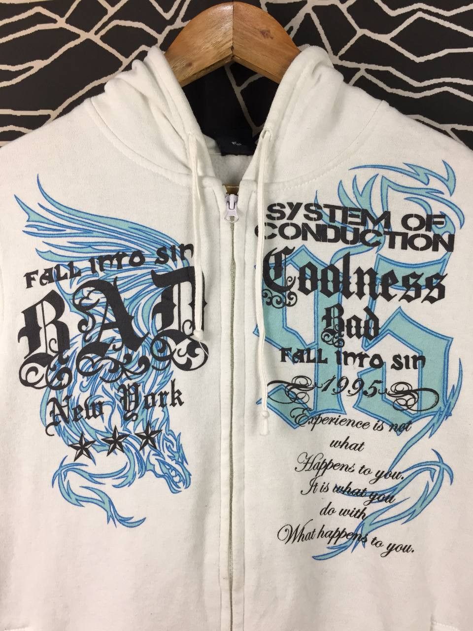 Japanese Brand Rude Garret System of Conduction Gothic Graphic Hoodie Size US M / EU 48-50 / 2 - 3 Thumbnail