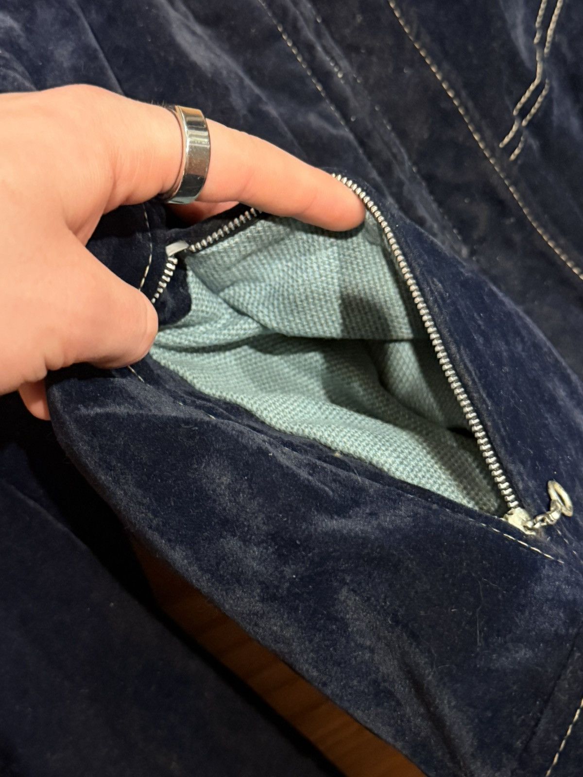 Other 80s Velour Quilted Jacket Size US XS / EU 42 / 0 - 4 Thumbnail
