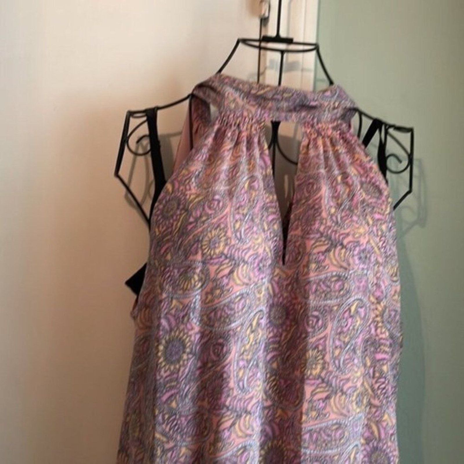 Ramy Brook Ramy Brook Lula Paisley Halter Neck Tank Top Pink M Size M / US 6-8 / IT 42-44 - 12 Thumbnail