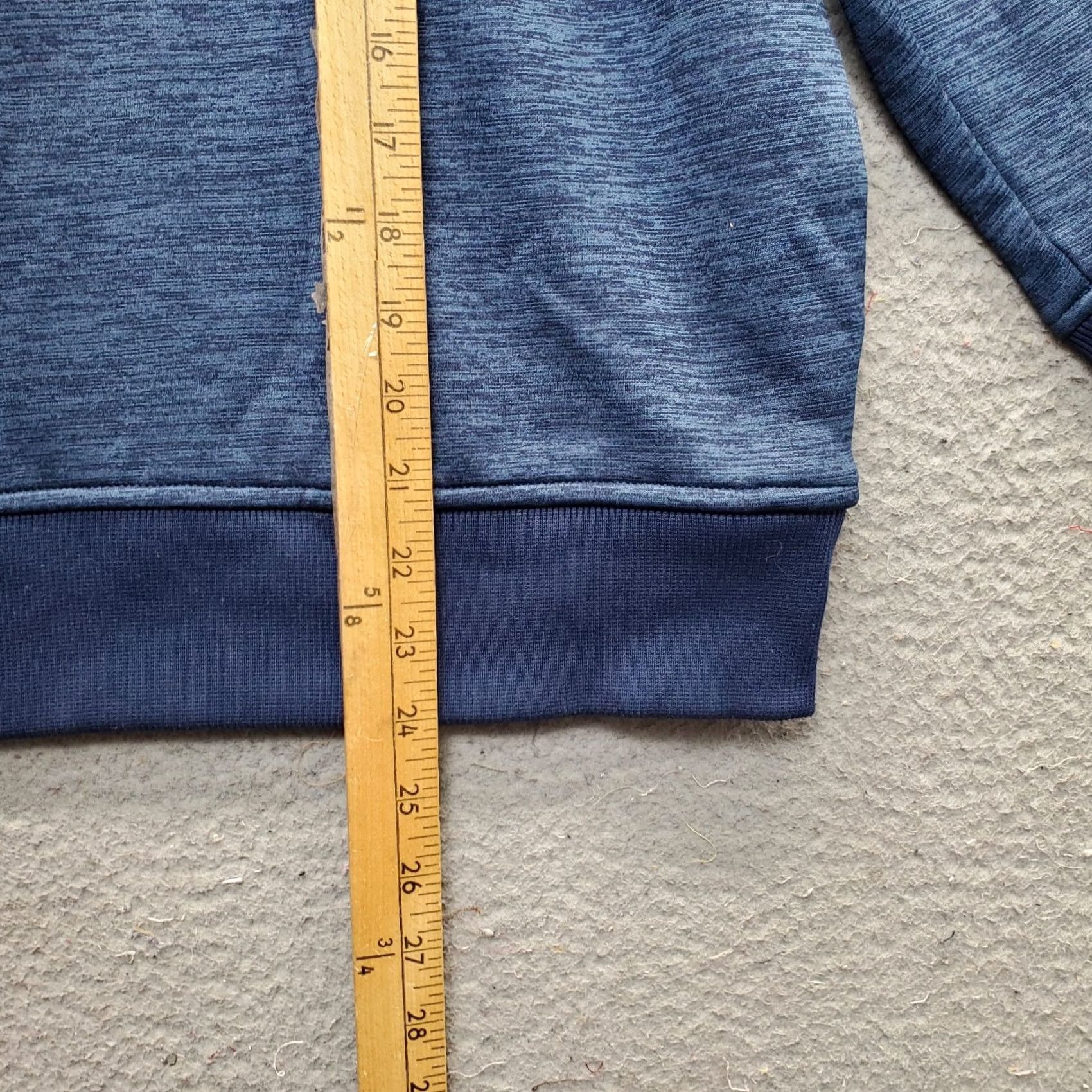 Under Armour Under Armour Women L Blue Hoodie Raglan Sleeve Embroidered Logo Fleece Lined Pullover Size L Size L / US 10 / IT 46 - 3 Thumbnail