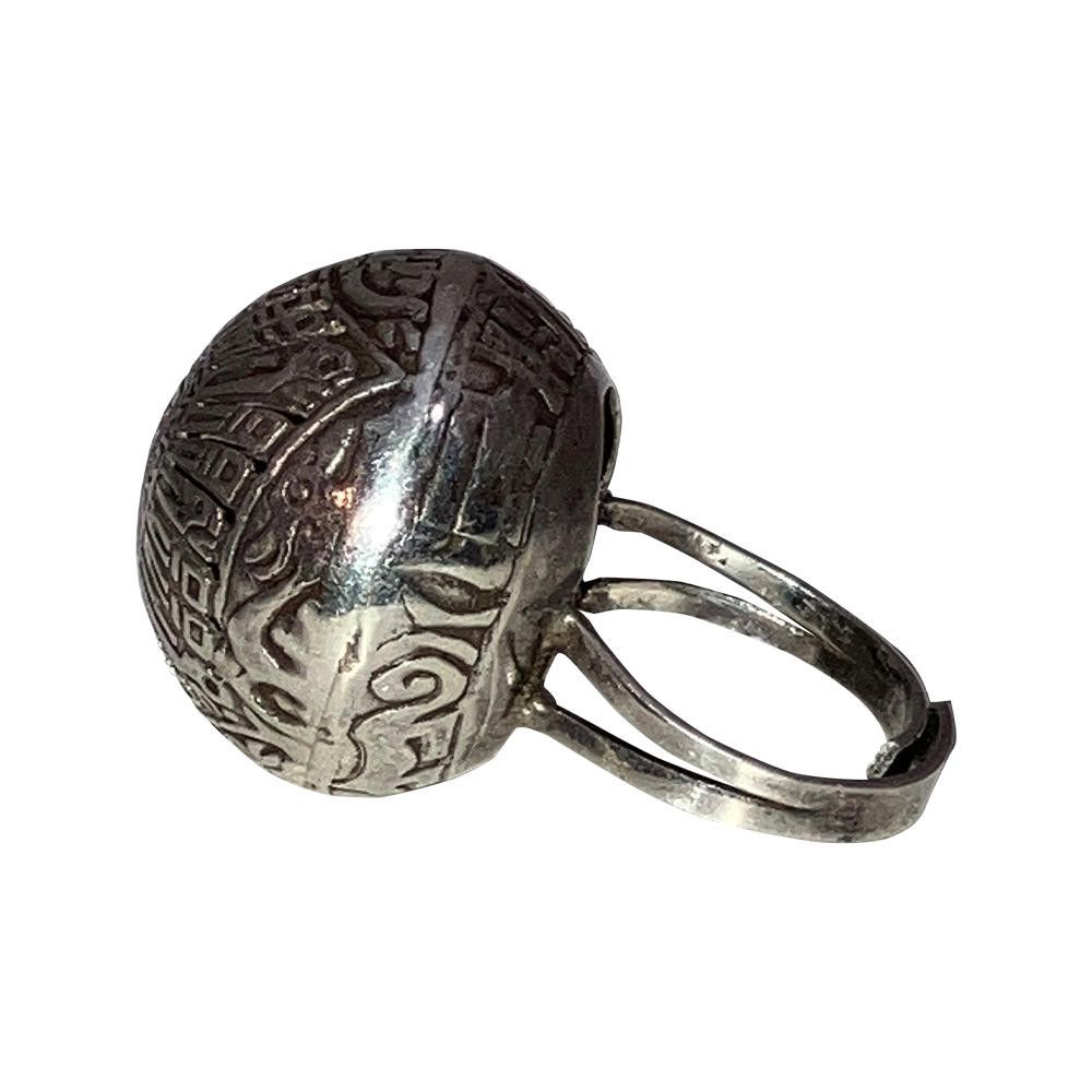 Designer Hand Made Peruvian Sterilng Calender Dome Ring Size ONE SIZE - 5 Thumbnail