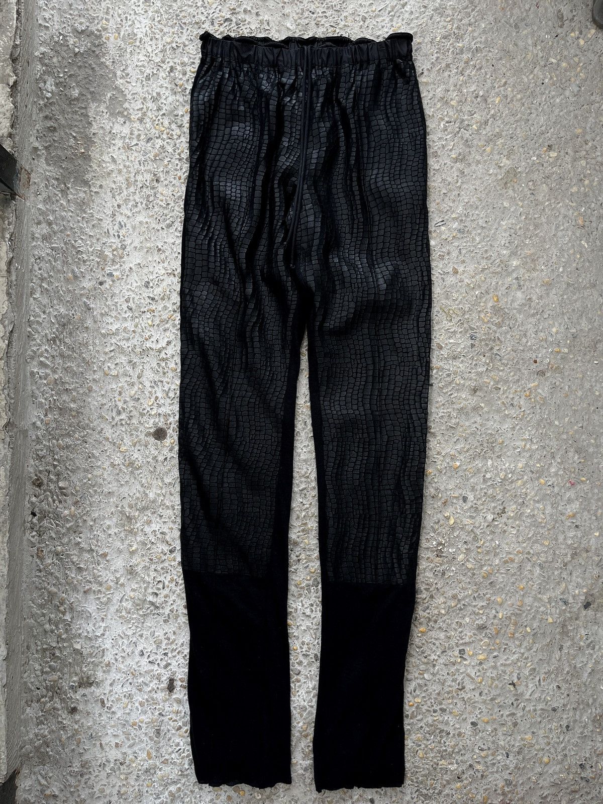 Sacai Textured Panel Hybrid Leggings Pants Size 26" / US 2 / IT 38 - 1 Thumbnail