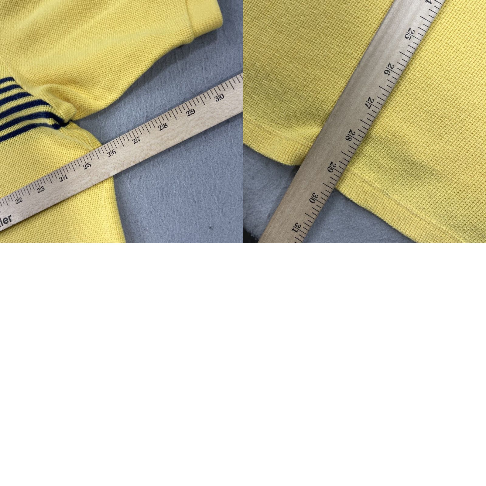 Vintage VINTAGE Polo Sport Shirt Mens XL Yellow Striped 90s Polo Sport Logo Cotton Knit Short Sleeve Casual Golf Size US XL / EU 56 / 4 - 8 Thumbnail
