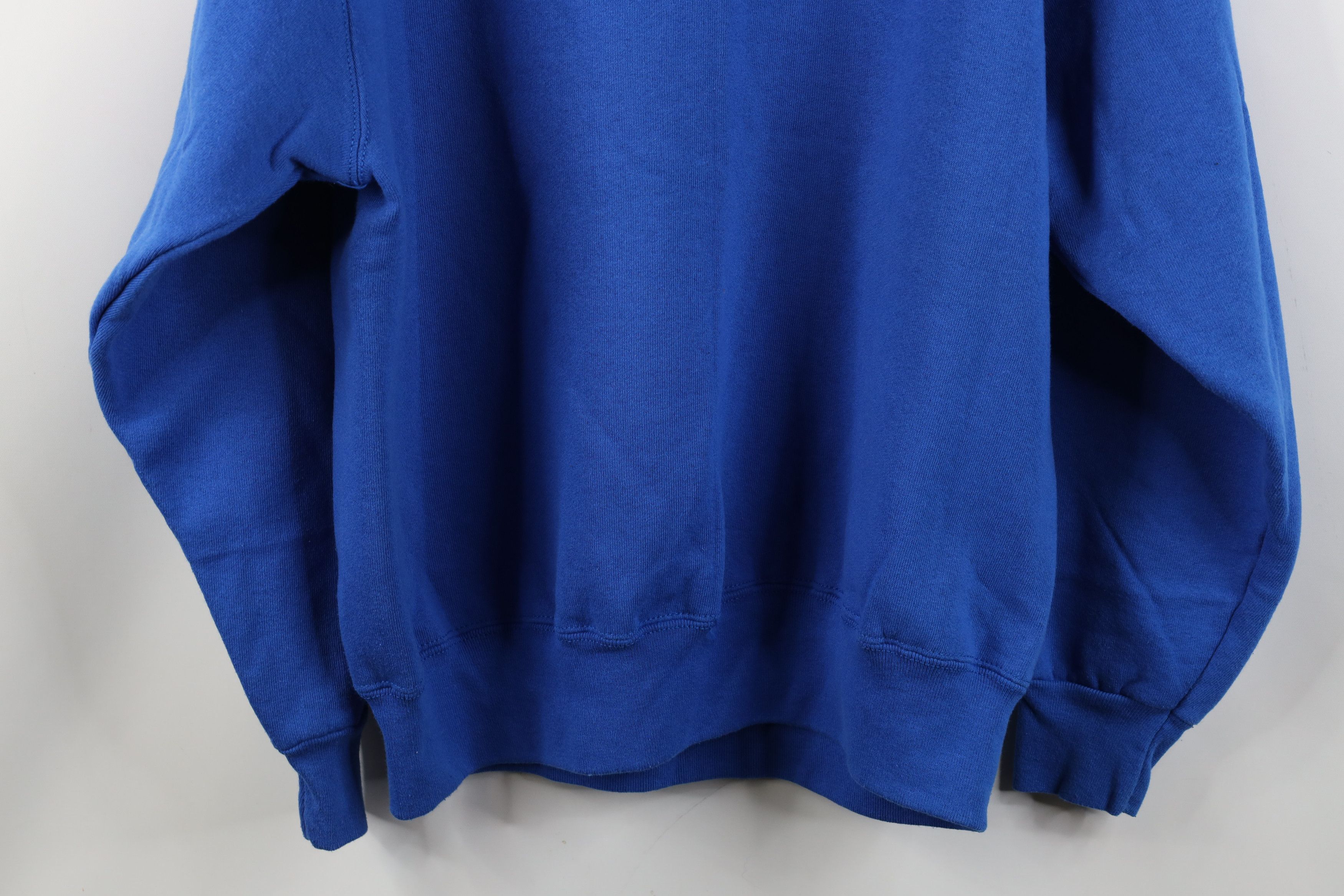 Vintage Vintage 90s Streetwear Crewneck Sweatshirt Royal Blue USA Size US L / EU 52-54 / 3 - 10 Thumbnail