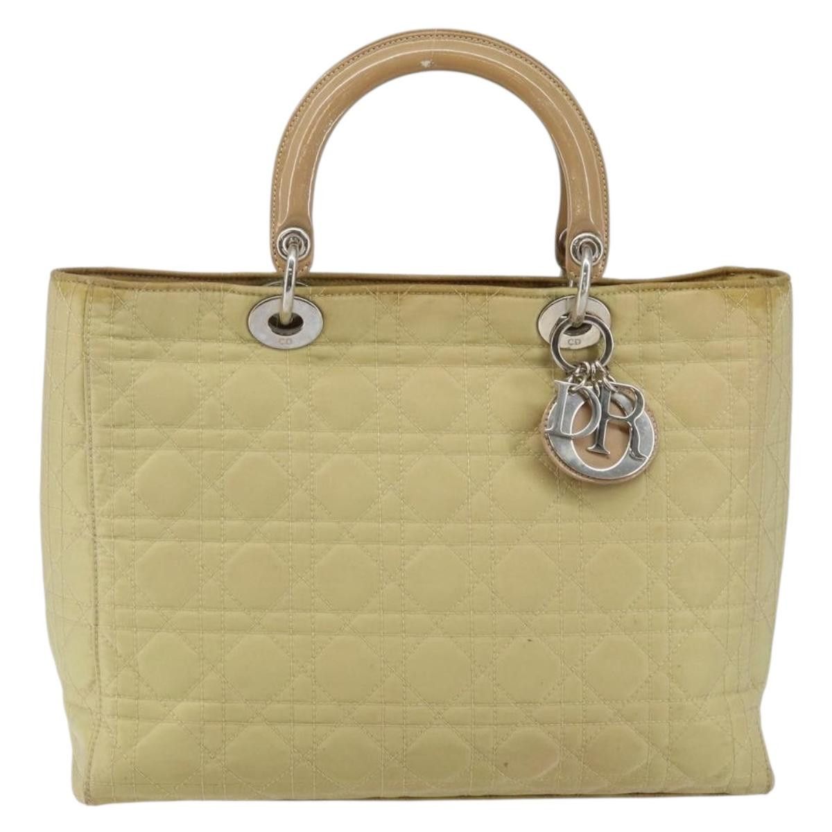 Dior DIOR Canage Hand Bag Nylon Beige Silver Size ONE SIZE - 2 Thumbnail