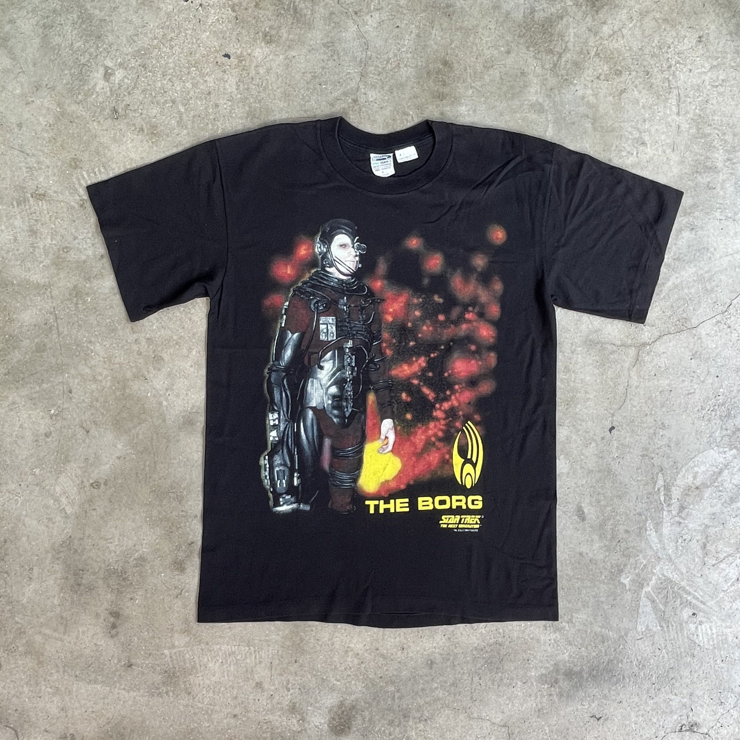 Vintage Vintage 90s The Borg Star Trek Tee Movie T-shirt Size US L / EU 52-54 / 3 - 1 Thumbnail