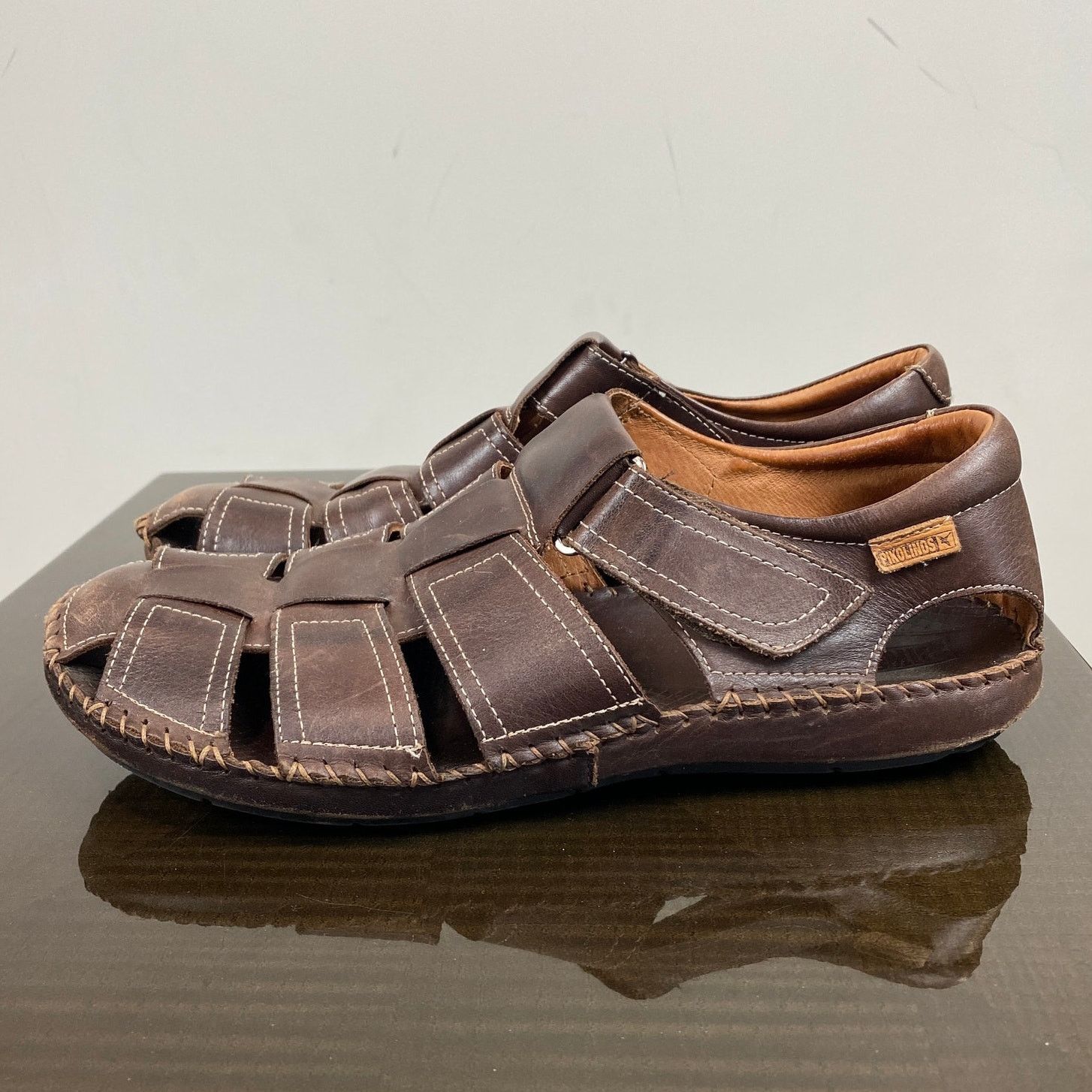Other Pikolinos Tarifa Leather Fisherman Slip On Sandals 43/9-9.5 Size US 9 / EU 42 - 5 Thumbnail