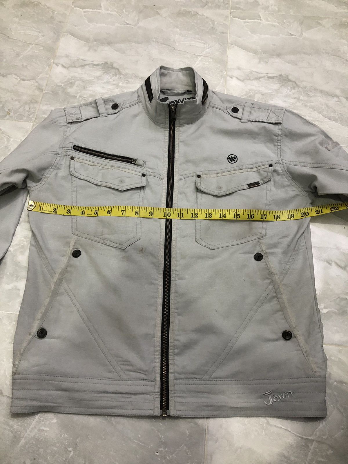 Japanese Brand Jawin Stretch Slim Workwear Jacket Size US M / EU 48-50 / 2 - 21 Thumbnail