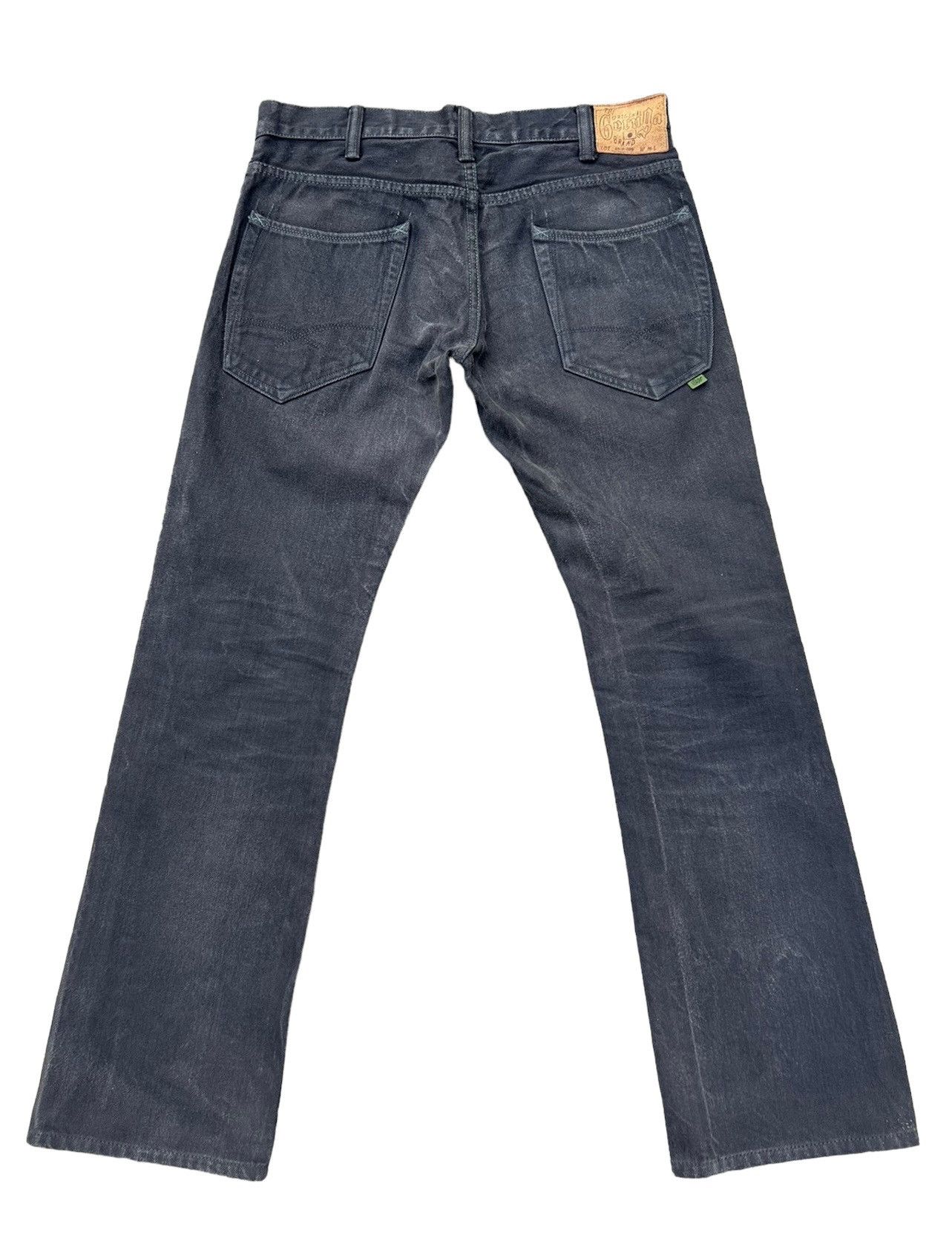 Vintage Vintage GERUGA Japan Sun Faded Black Denim Jeans Size US 31 - 2 Thumbnail