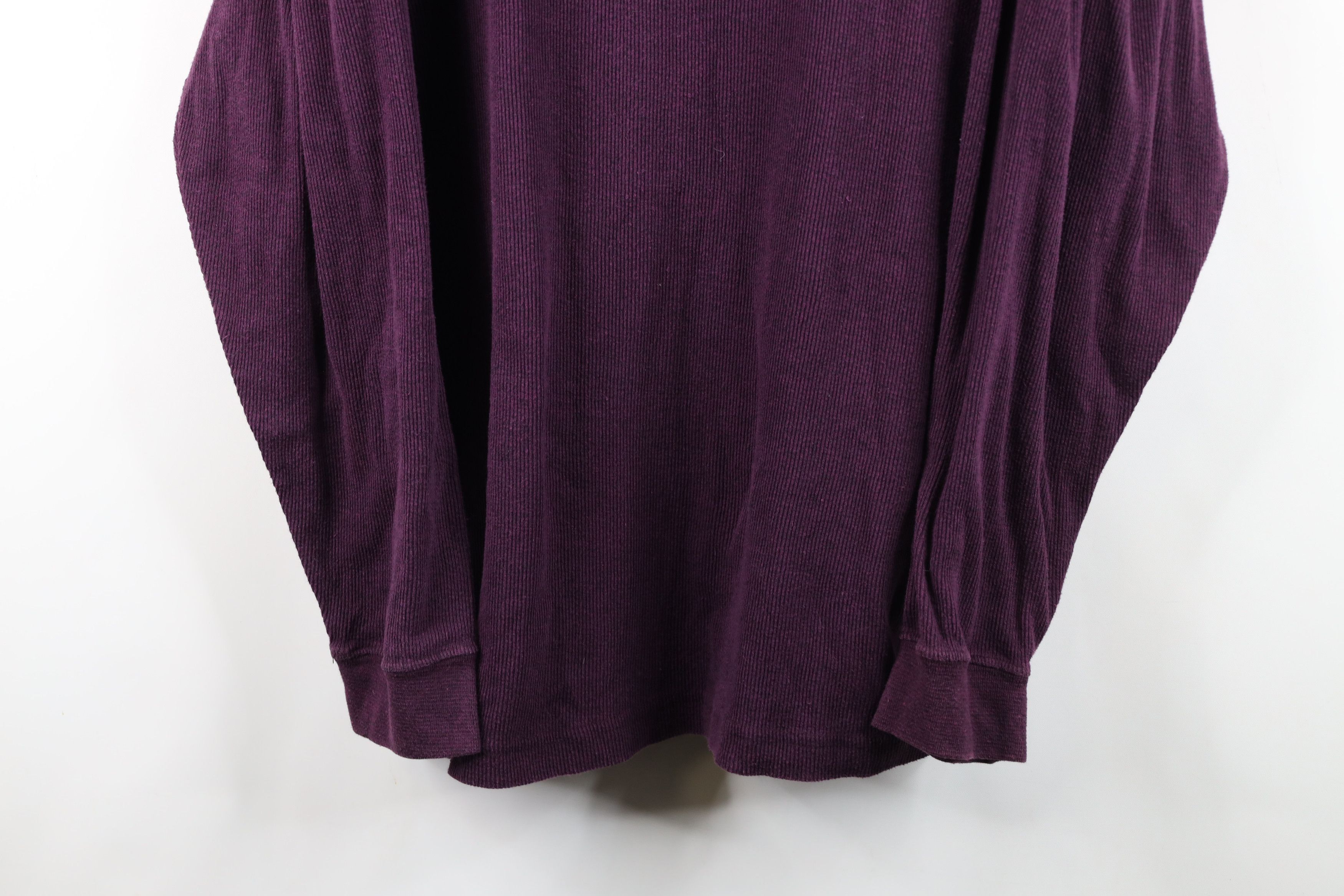 Vintage Vintage 90s Streetwear Thermal Ribbed Knit Henley T-Shirt Size US L / EU 52-54 / 3 - 3 Thumbnail