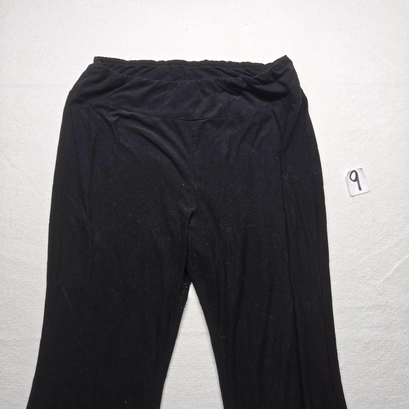 Vintage VINTAGE Nobo Solid Black Flare Sweatpants Women 2XL Plus Size 90s Fashion Size 40" / US 18 - 2 Thumbnail