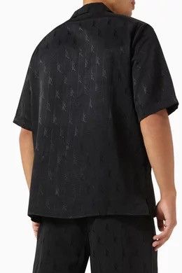 Kith Kith Jacquard Faille Reade Shirt SS23 Black Monogram Large Size US L / EU 52-54 / 3 - 9 Thumbnail
