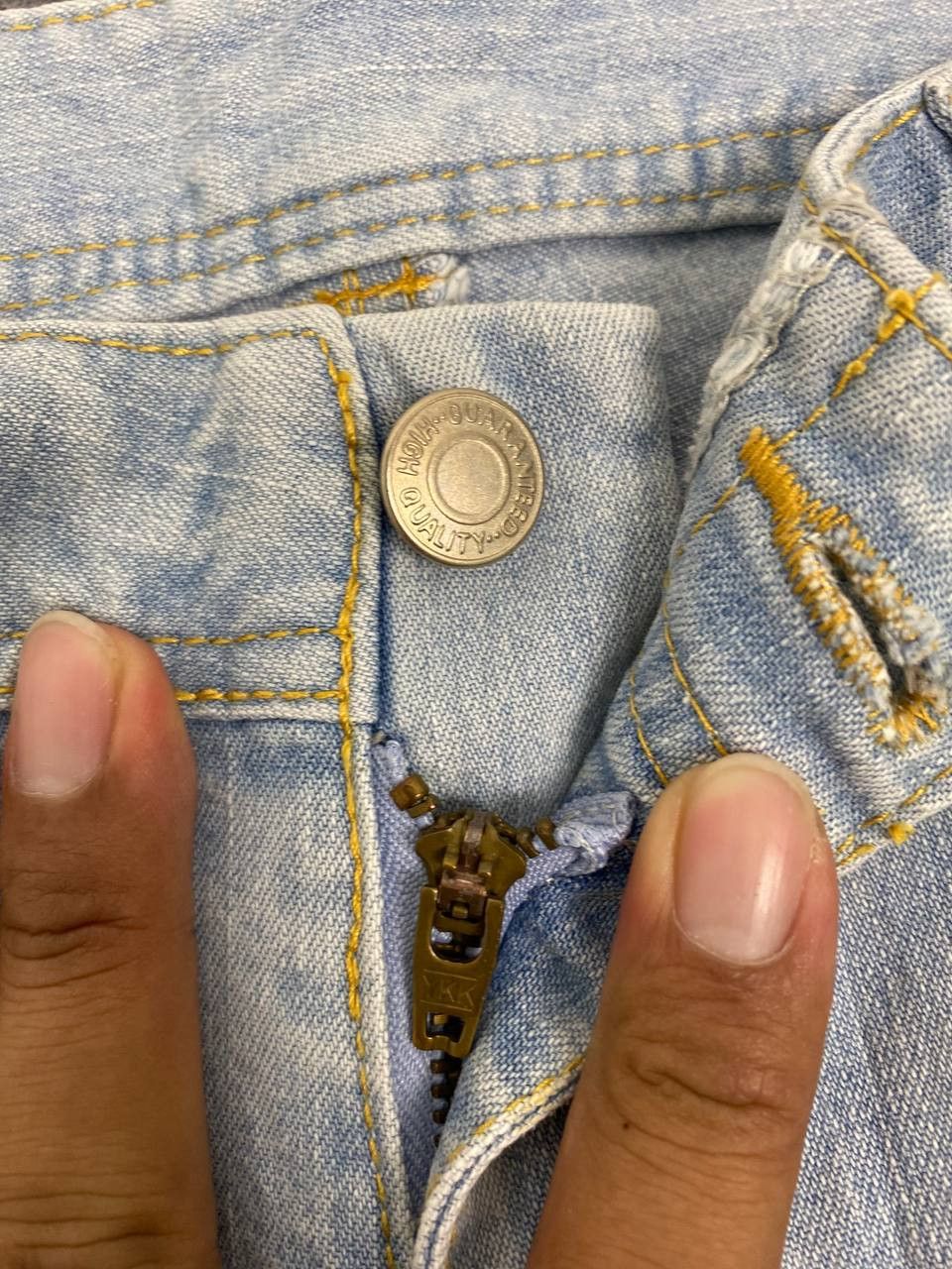Japanese Brand japanese brand bootcut flare distressed denim Size 31" - 8 Thumbnail