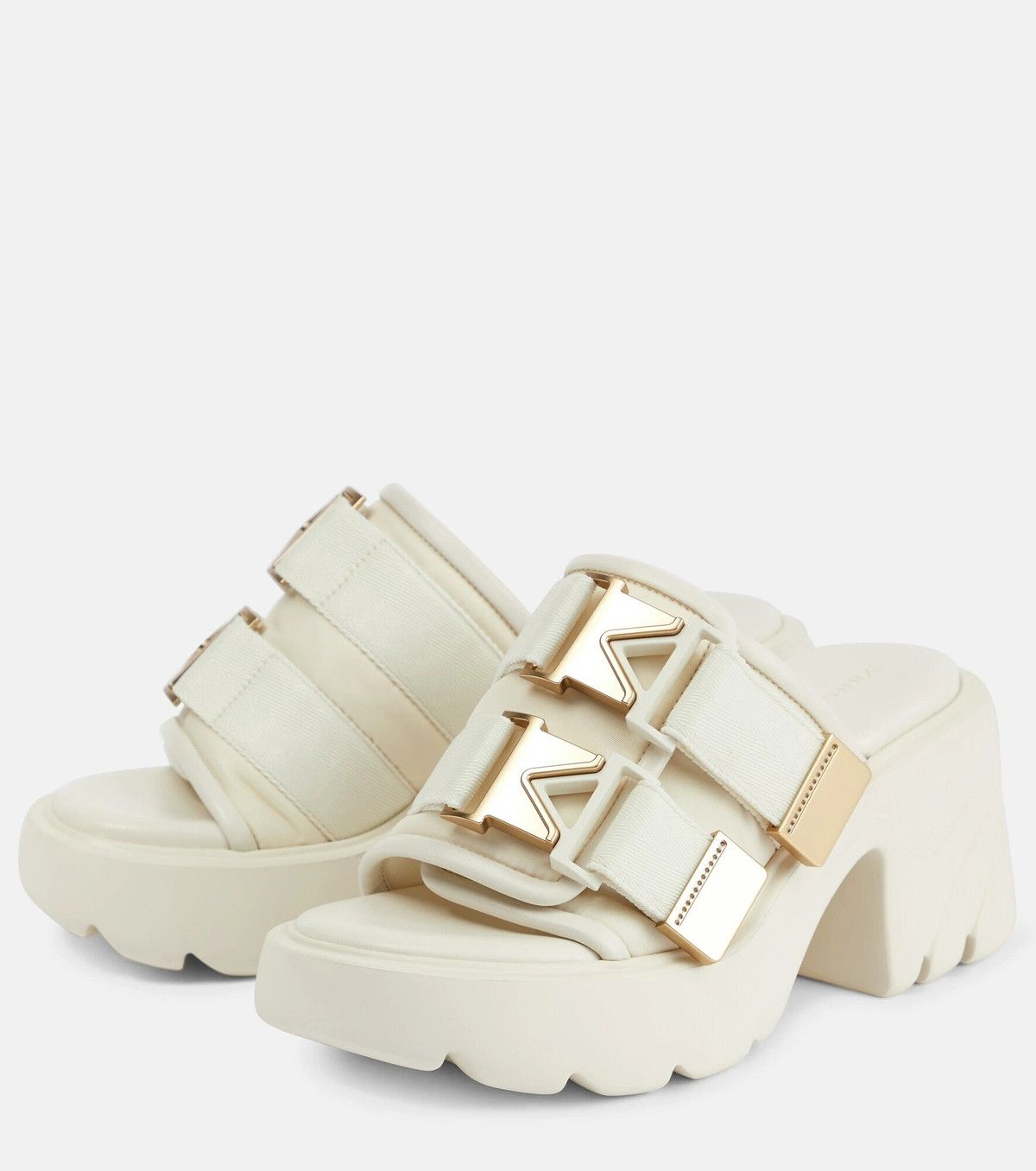 Bottega Veneta o1y0725 Mules in Ivory/White Size US 10 / IT 40 - 2 Thumbnail